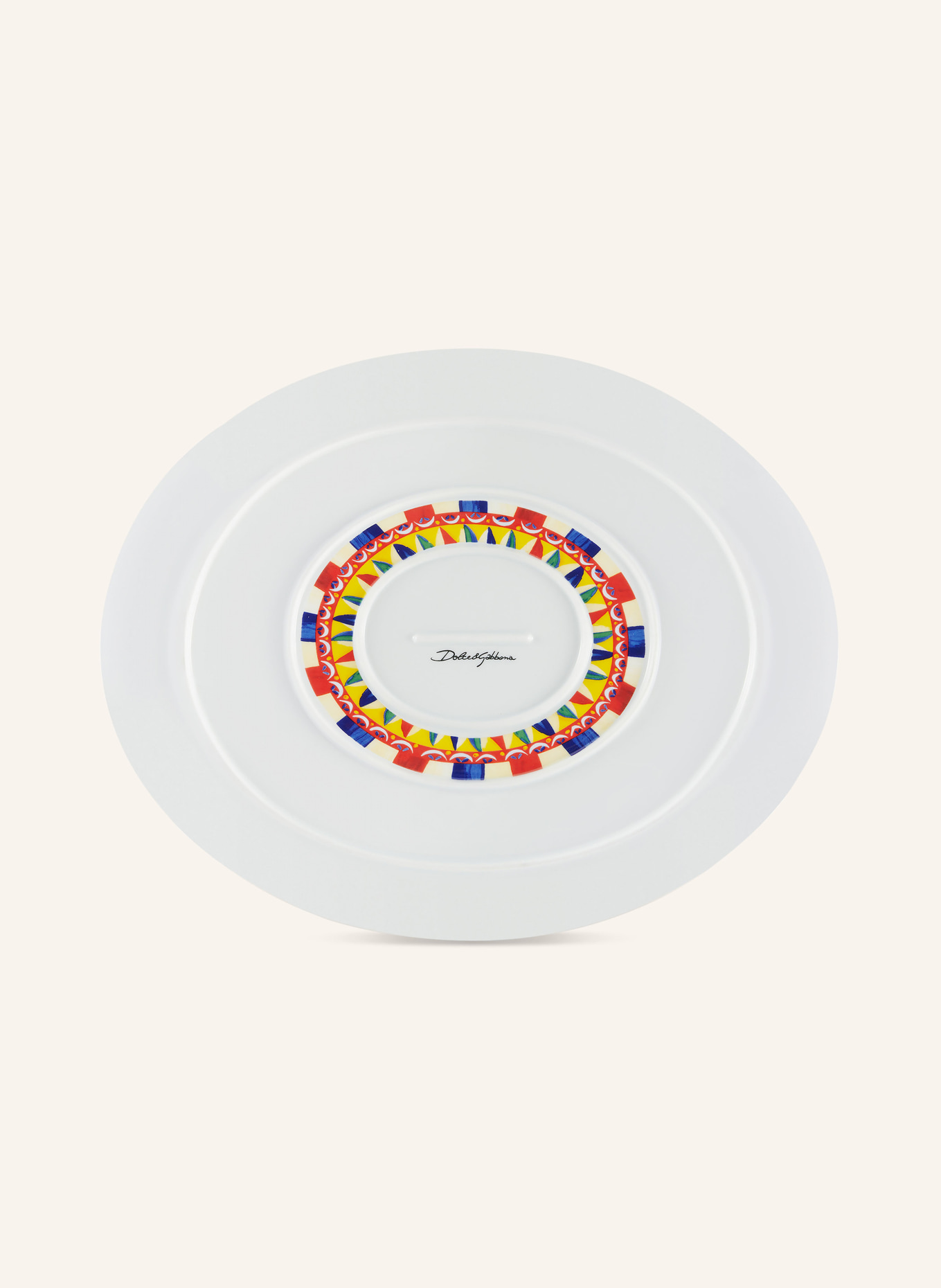 DOLCE & GABBANA CASA Serving plate, Color: YELLOW/ BLUE/ RED (Image 2)