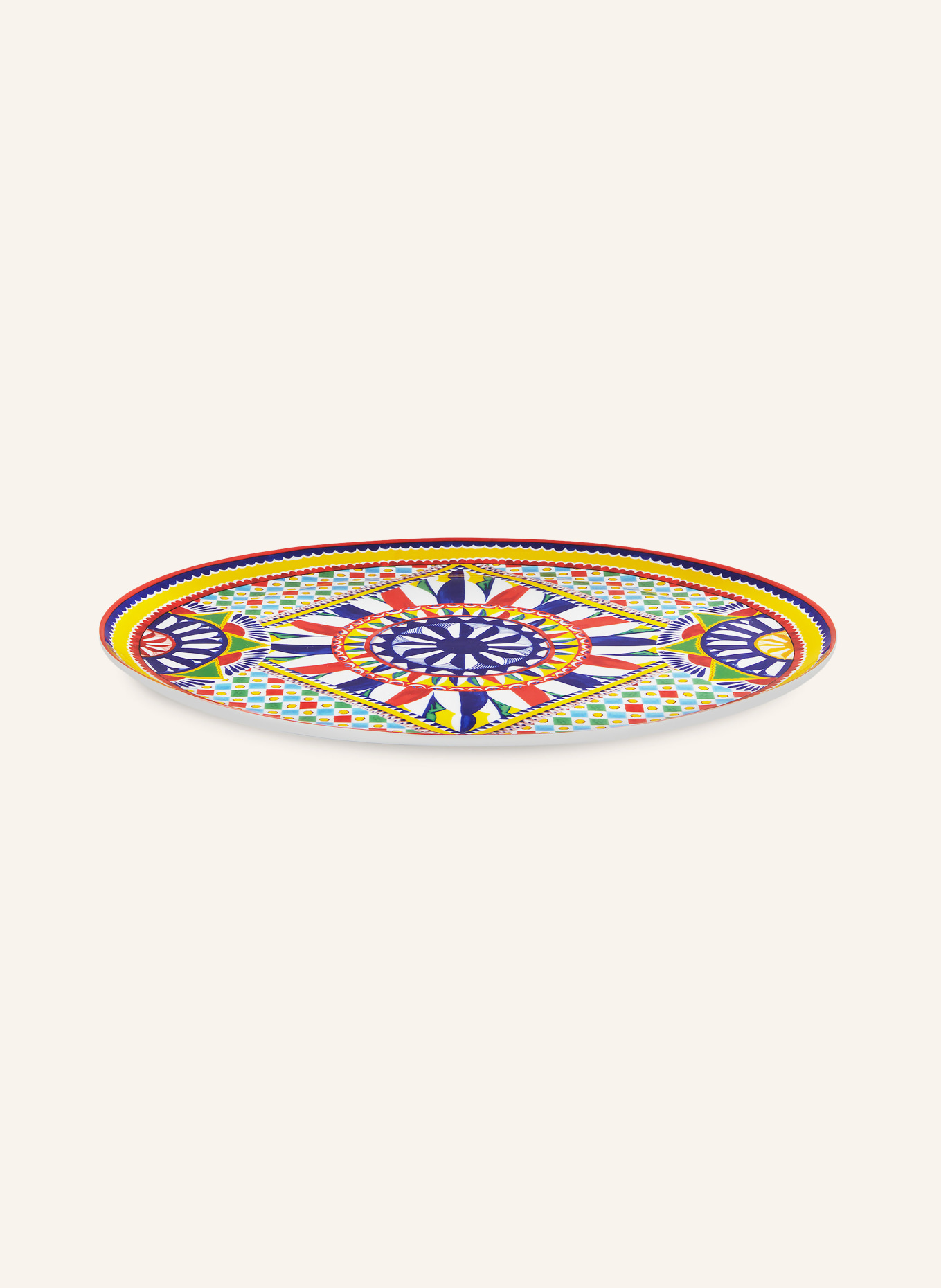 DOLCE & GABBANA CASA Serving plate, Color: YELLOW/ BLUE/ RED (Image 3)