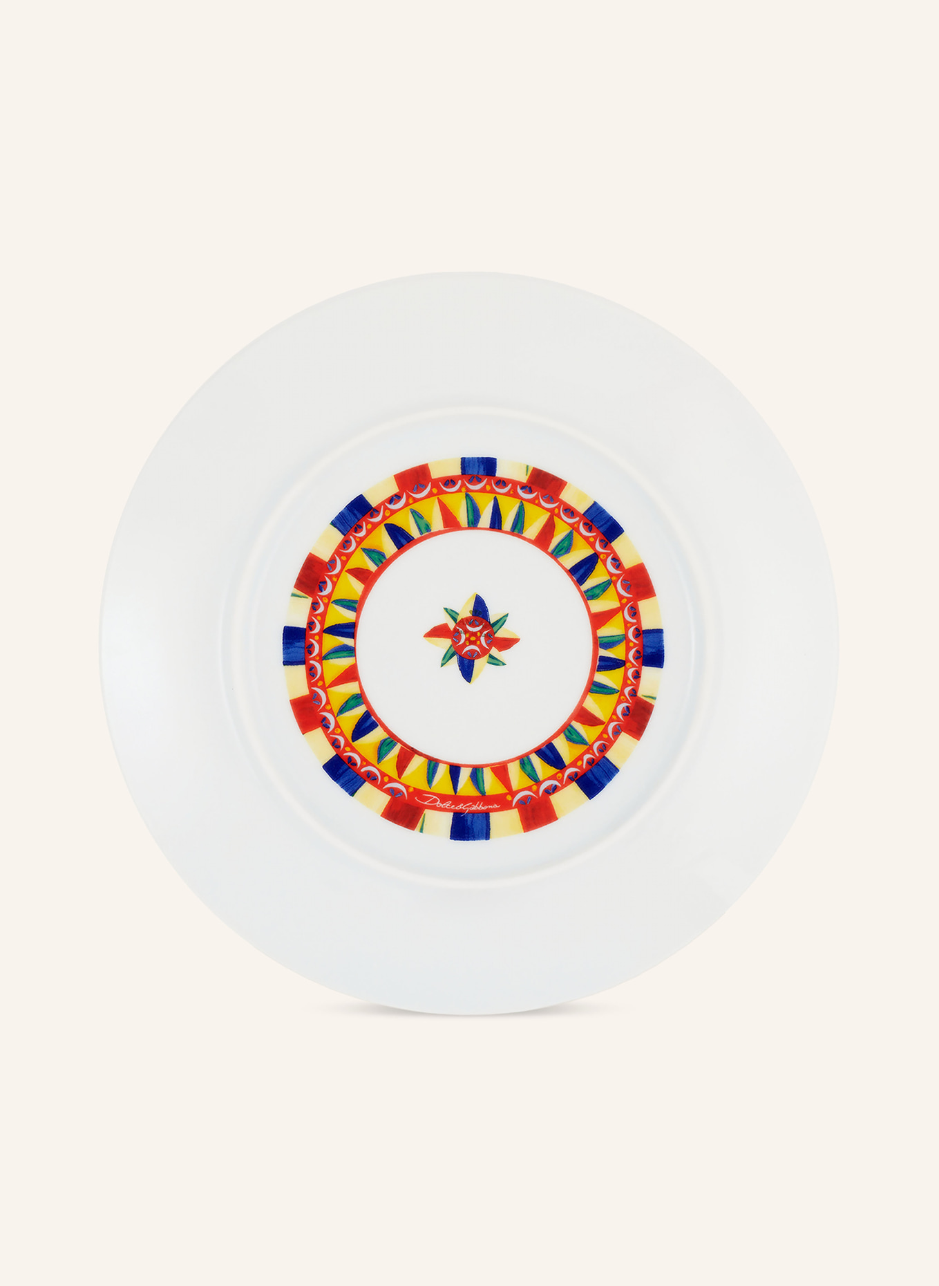 DOLCE & GABBANA CASA Set of 2 dinner plates, Color: BLUE/ RED/ YELLOW (Image 2)
