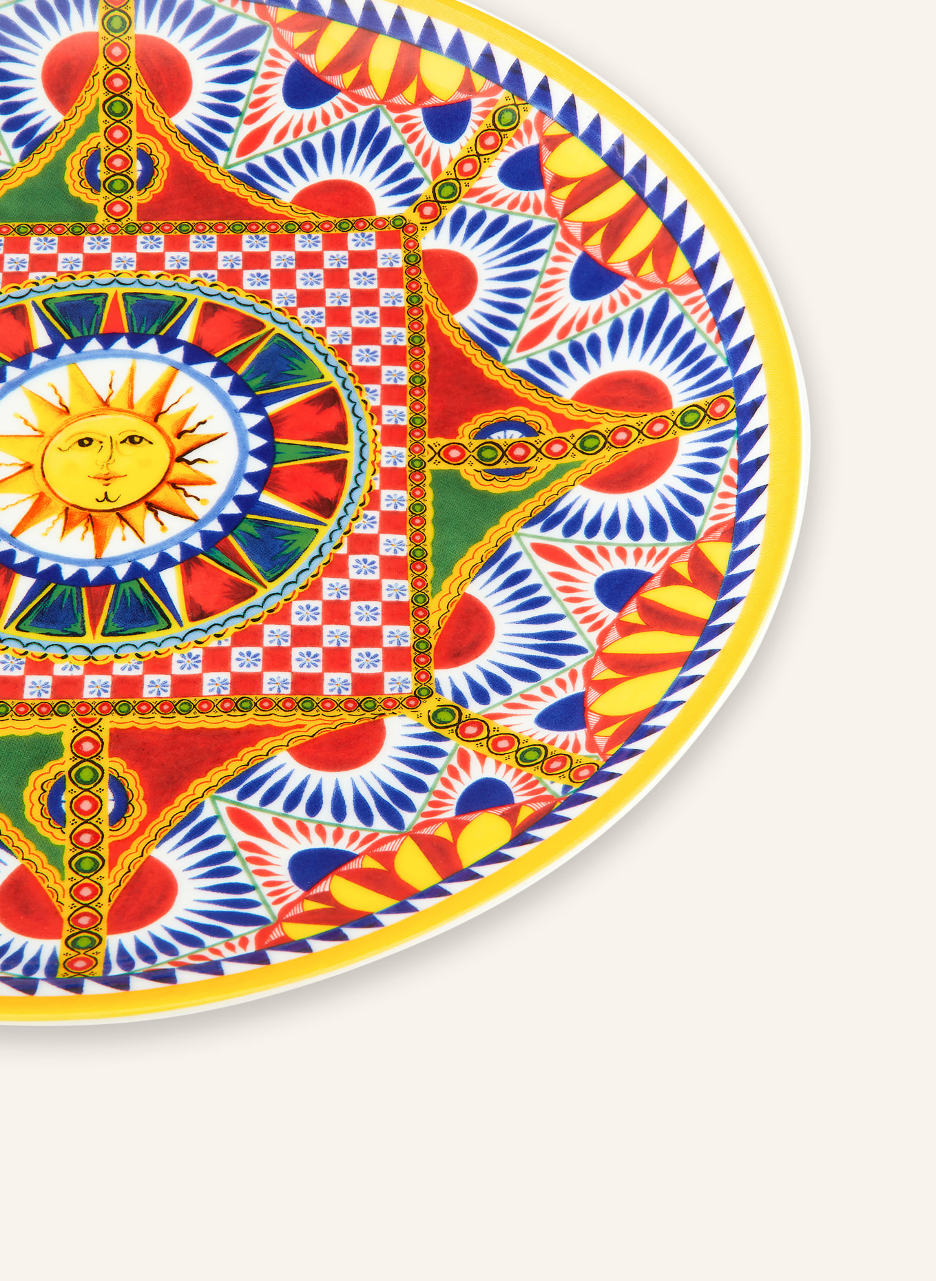 DOLCE & GABBANA CASA Set of 2 dinner plates, Color: BLUE/ RED/ YELLOW (Image 4)