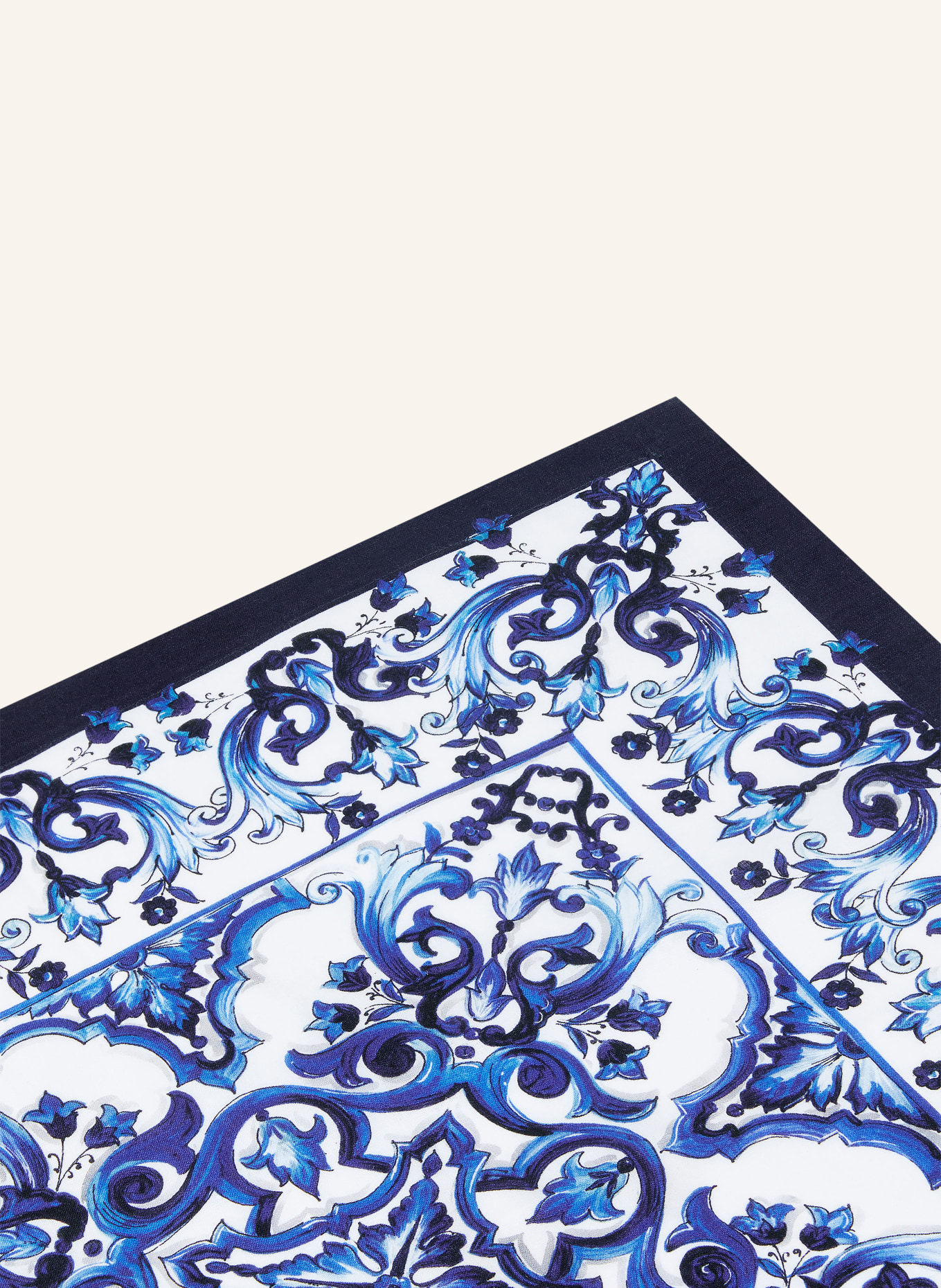DOLCE & GABBANA CASA Set of 2 linen napkins, Color: BLUE/ WHITE (Image 3)