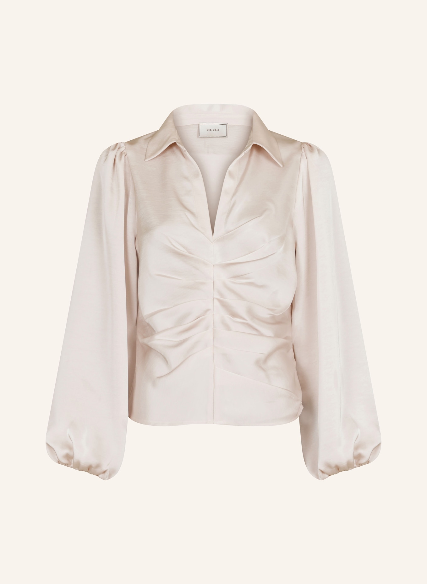 NEO NOIR Shirt blouse MILLE made of satin, Color: CREAM (Image 1)
