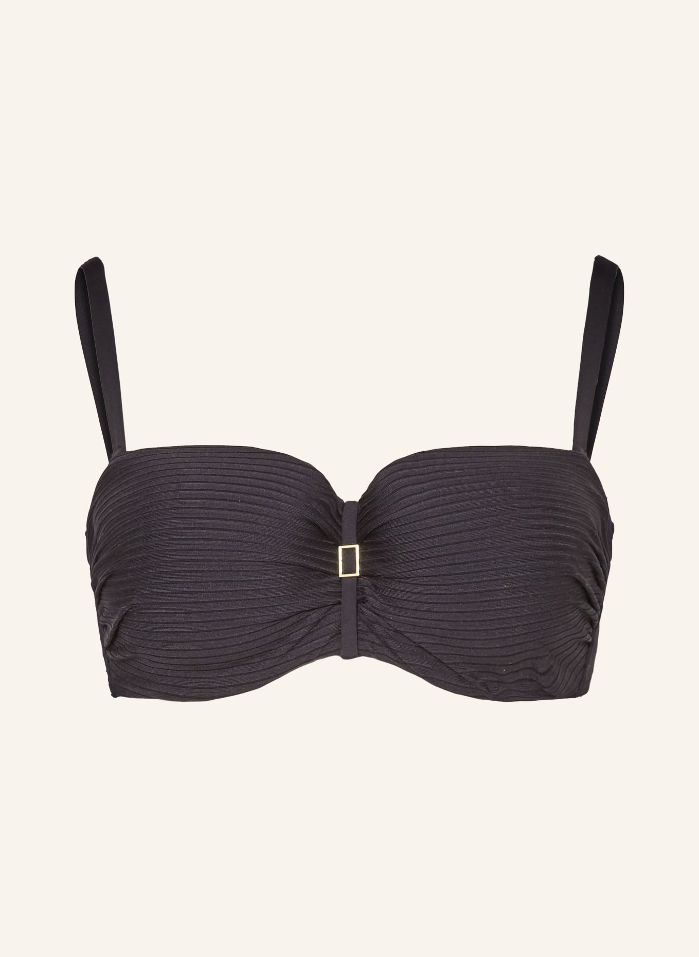 CYELL Bandeau bikini top NOOS CAVIAR, Color: BLACK (Image 1)