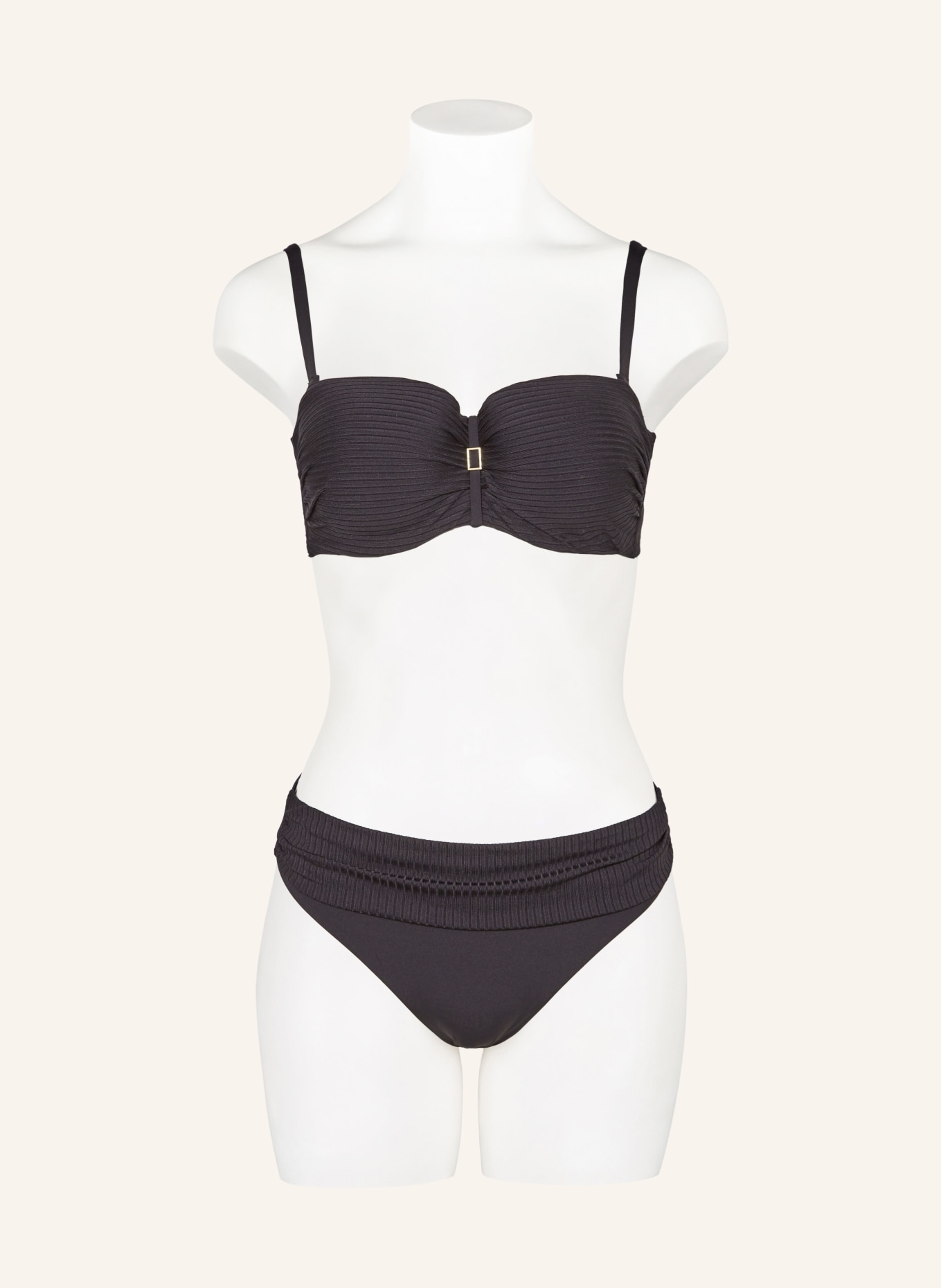 CYELL Bandeau bikini top NOOS CAVIAR, Color: BLACK (Image 2)