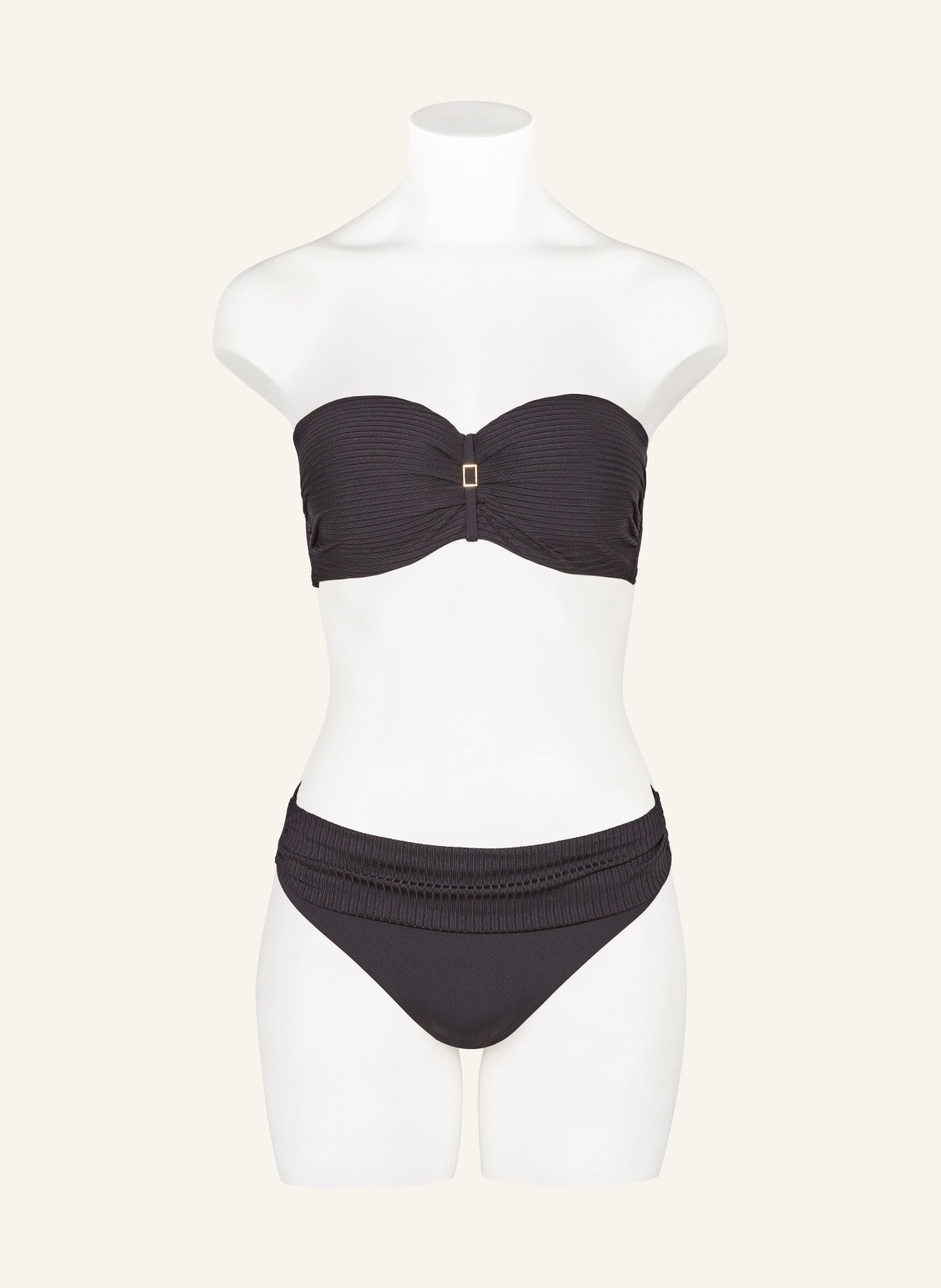 CYELL Bandeau bikini top NOOS CAVIAR, Color: BLACK (Image 4)