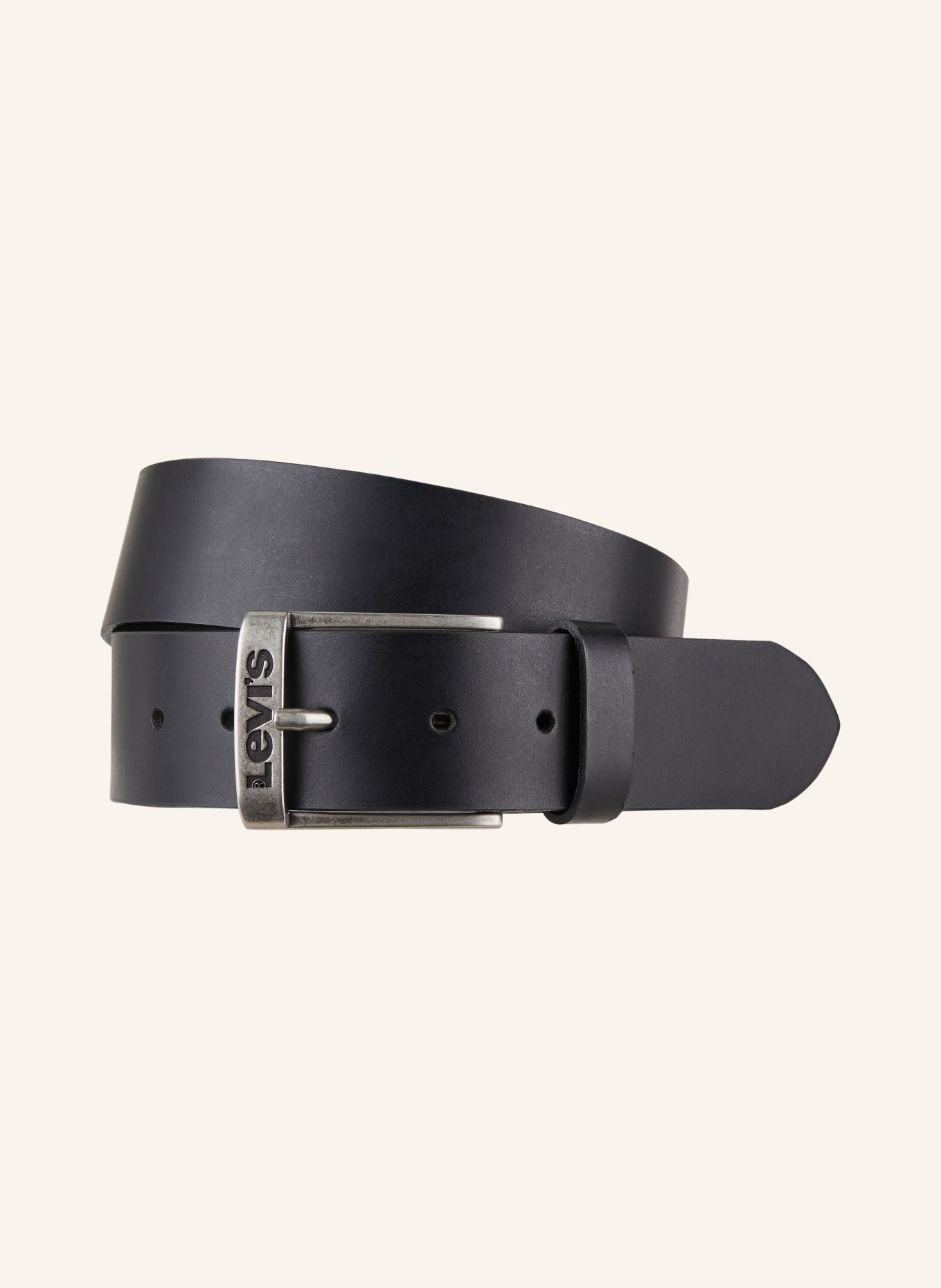 Levi's® Leather belt DUNCAN, Color: BLACK (Image 1)