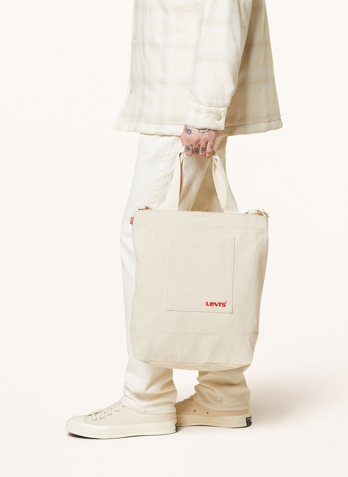 Levi's® Torba shopper ICON, Kolor: ECRU (Obrazek 4)