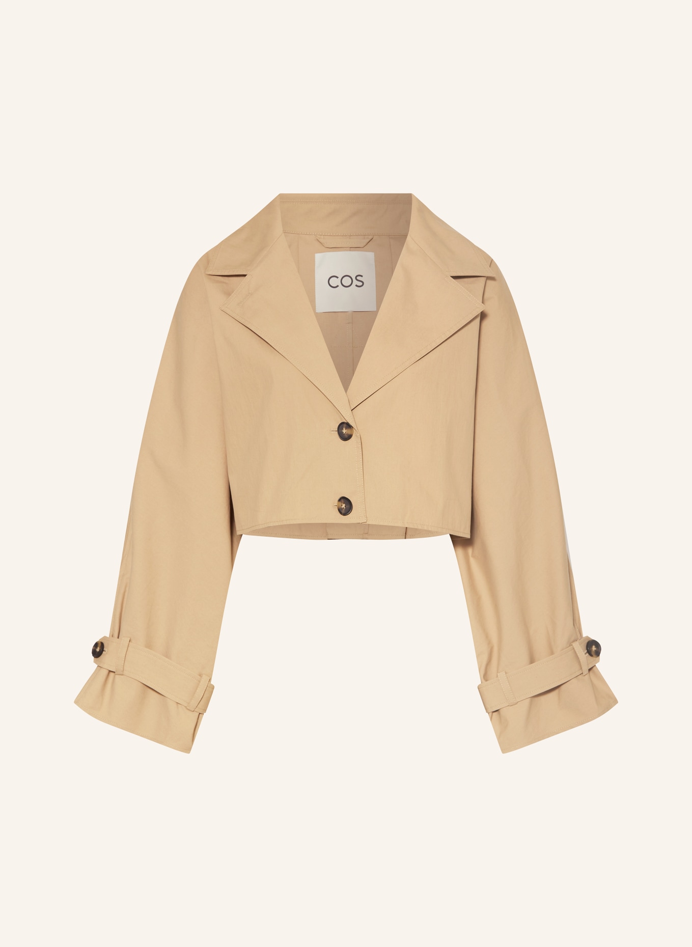 COS Cropped jacket, Color: BEIGE (Image 1)