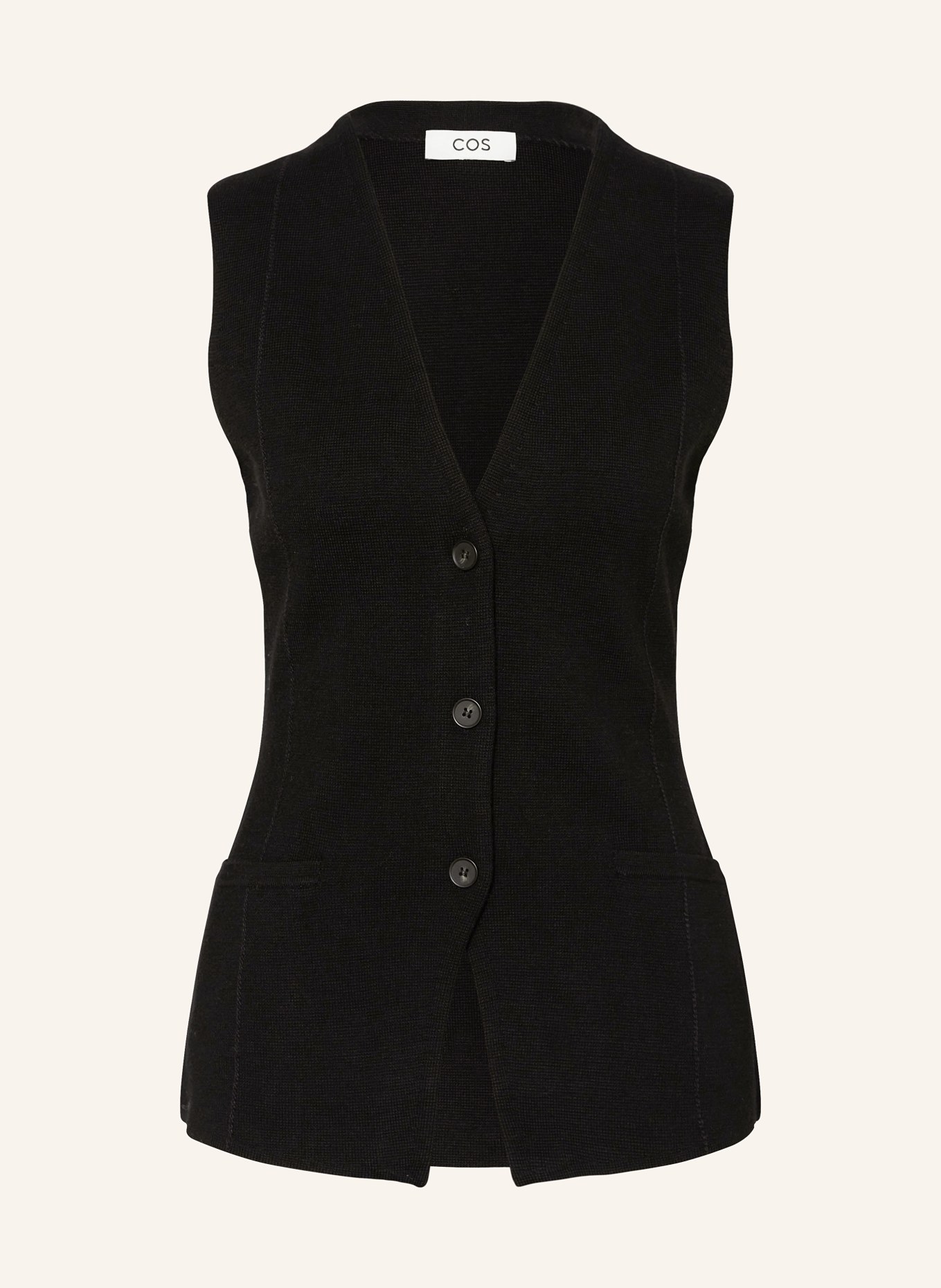COS Knit vest, Color: BLACK (Image 1)