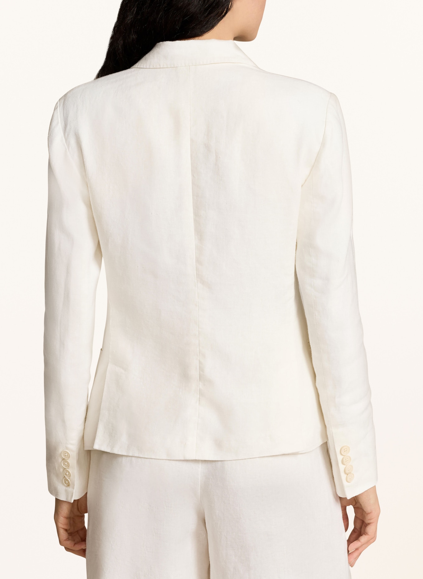 POLO RALPH LAUREN Linen blazer, Color: WHITE (Image 3)