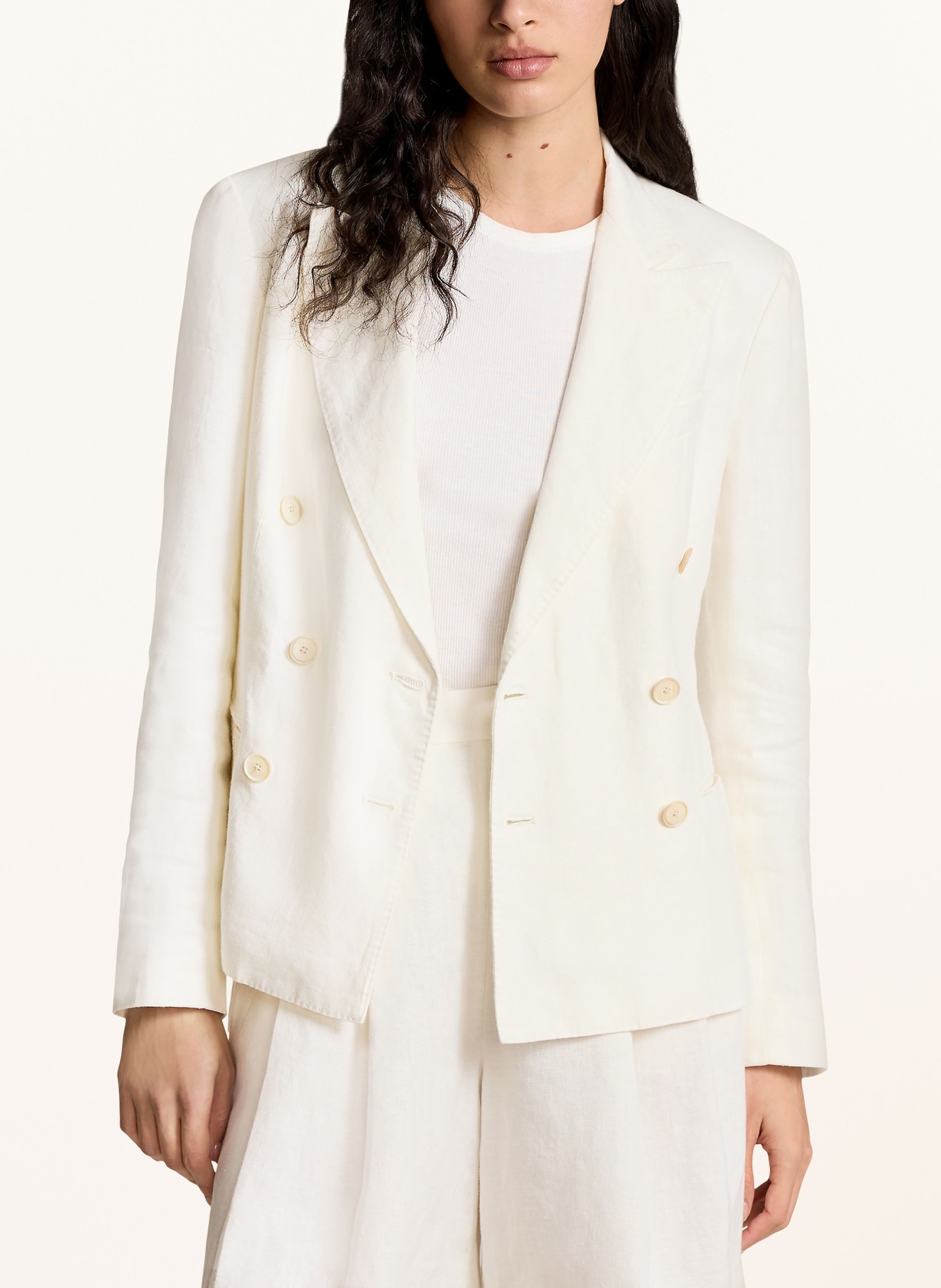 POLO RALPH LAUREN Linen blazer, Color: WHITE (Image 4)