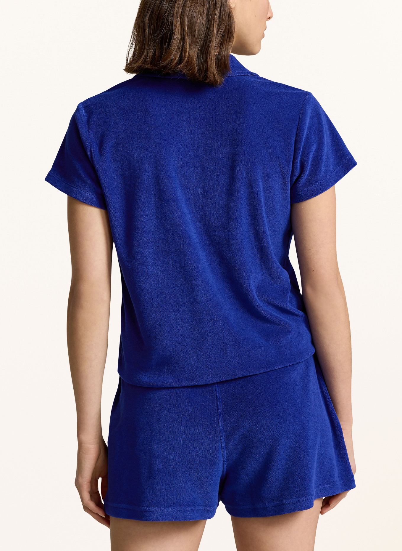 POLO RALPH LAUREN Terry cloth polo shirt, Color: BLUE (Image 3)