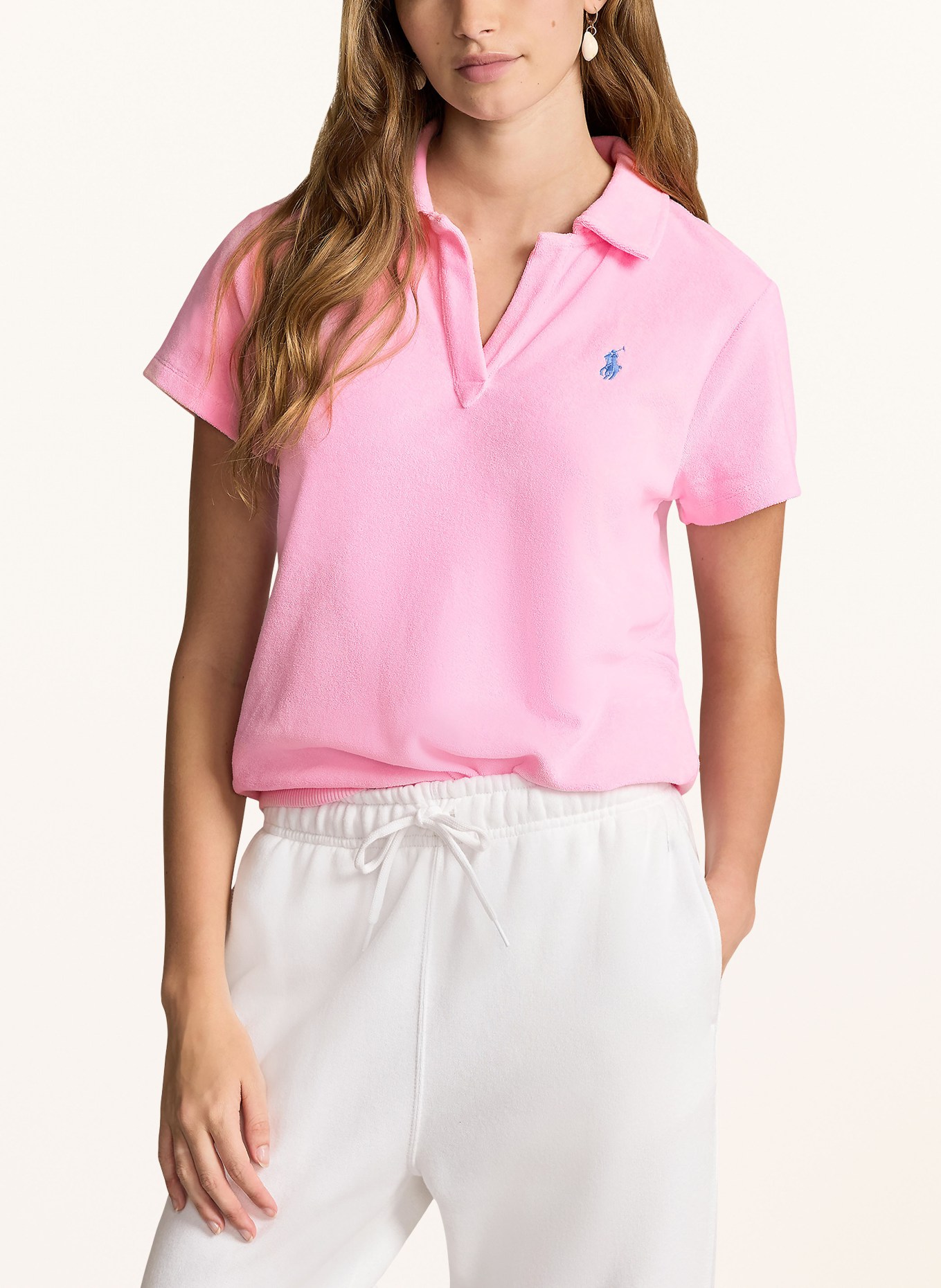 POLO RALPH LAUREN Frottee-Poloshirt, Farbe: ROSA (Bild 4)