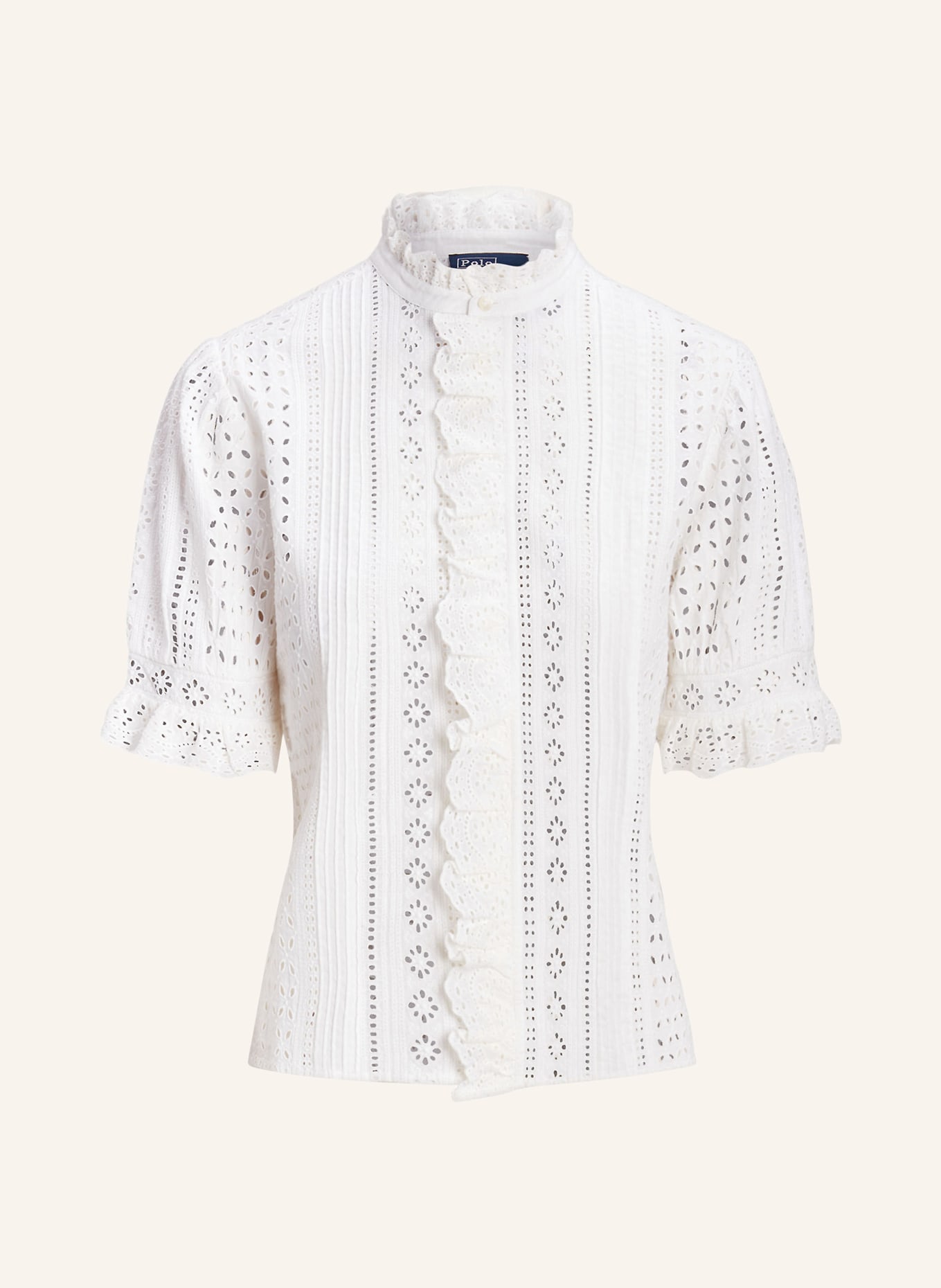 POLO RALPH LAUREN Lace blouse, Color: WHITE (Image 1)