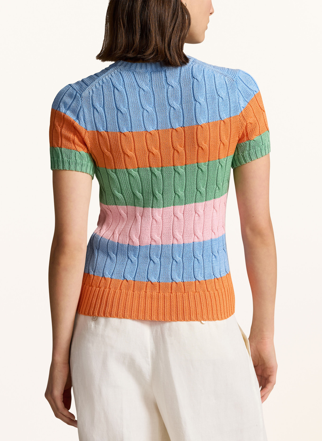 POLO RALPH LAUREN Strickshirt, Farbe: ORANGE/ HELLBLAU/ HELLGRÜN (Bild 3)