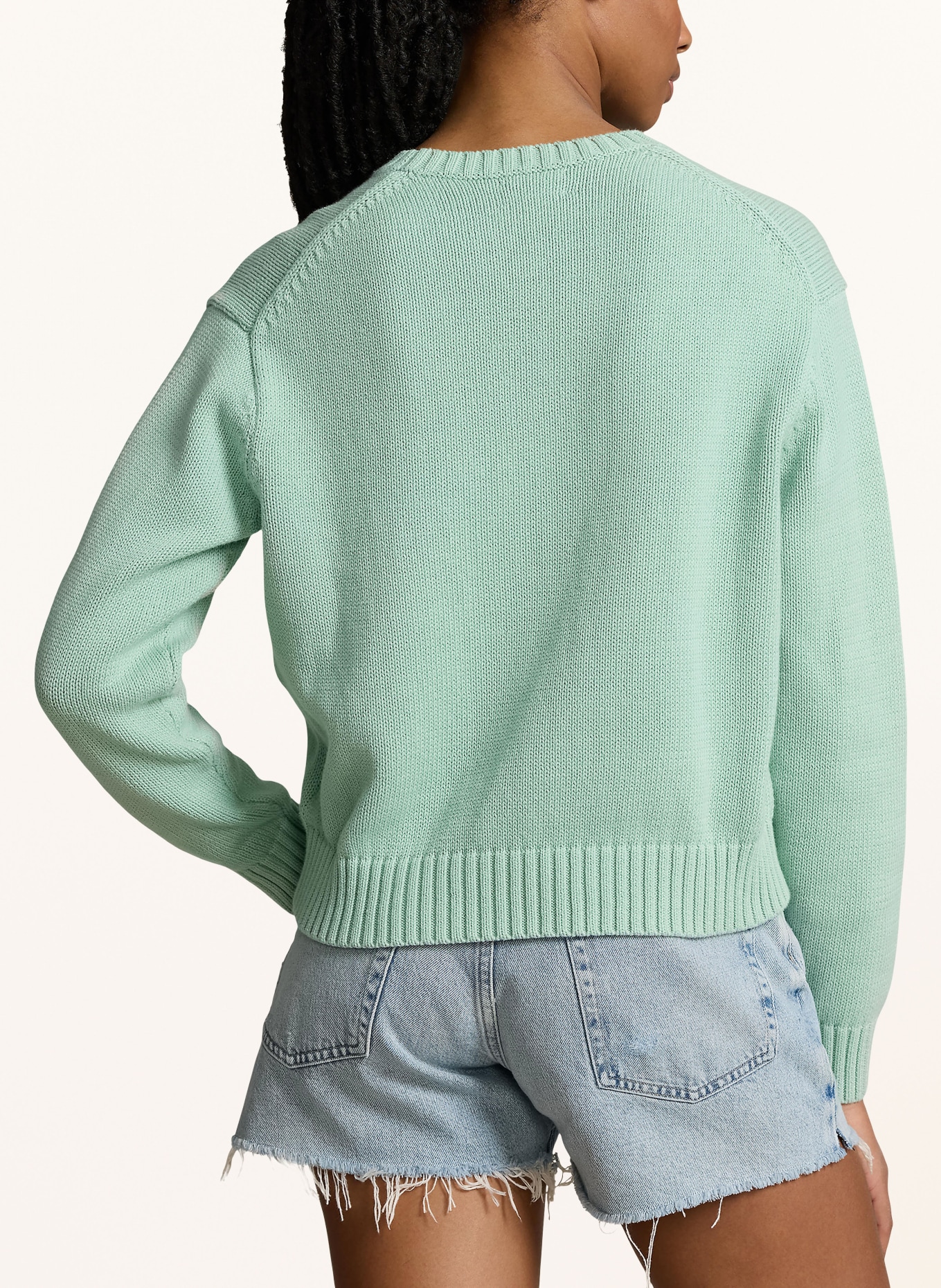 POLO RALPH LAUREN Sweater, Color: MINT/ BEIGE/ BLUE (Image 3)