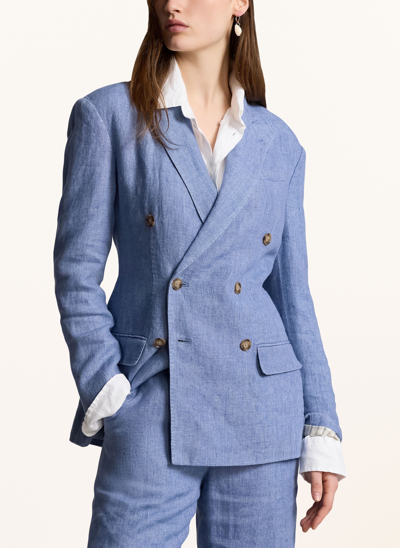 POLO RALPH LAUREN Linen blazer, Color: BLUE (Image 4)