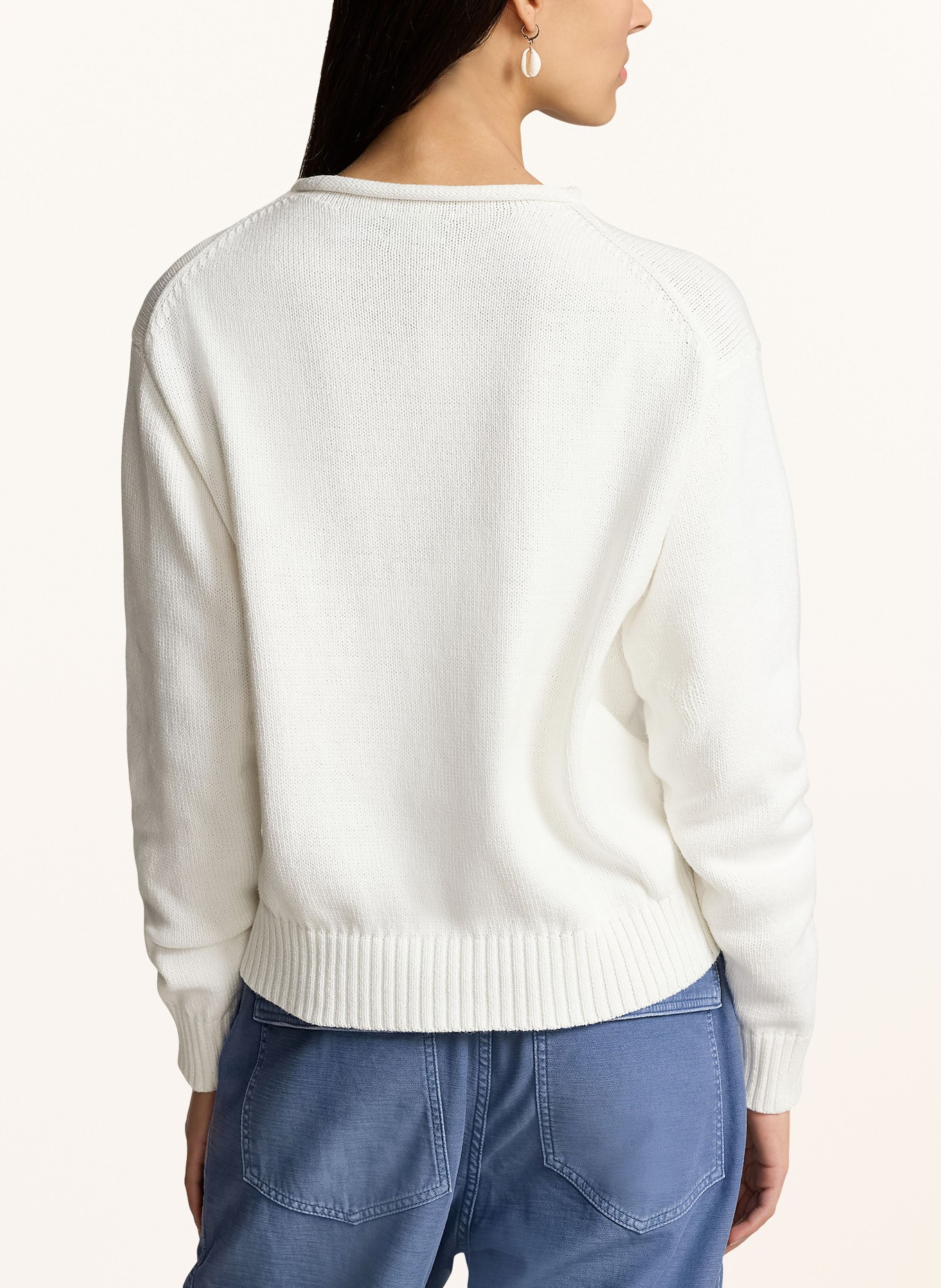 POLO RALPH LAUREN Sweater, Color: WHITE/ BLUE/ BROWN (Image 3)