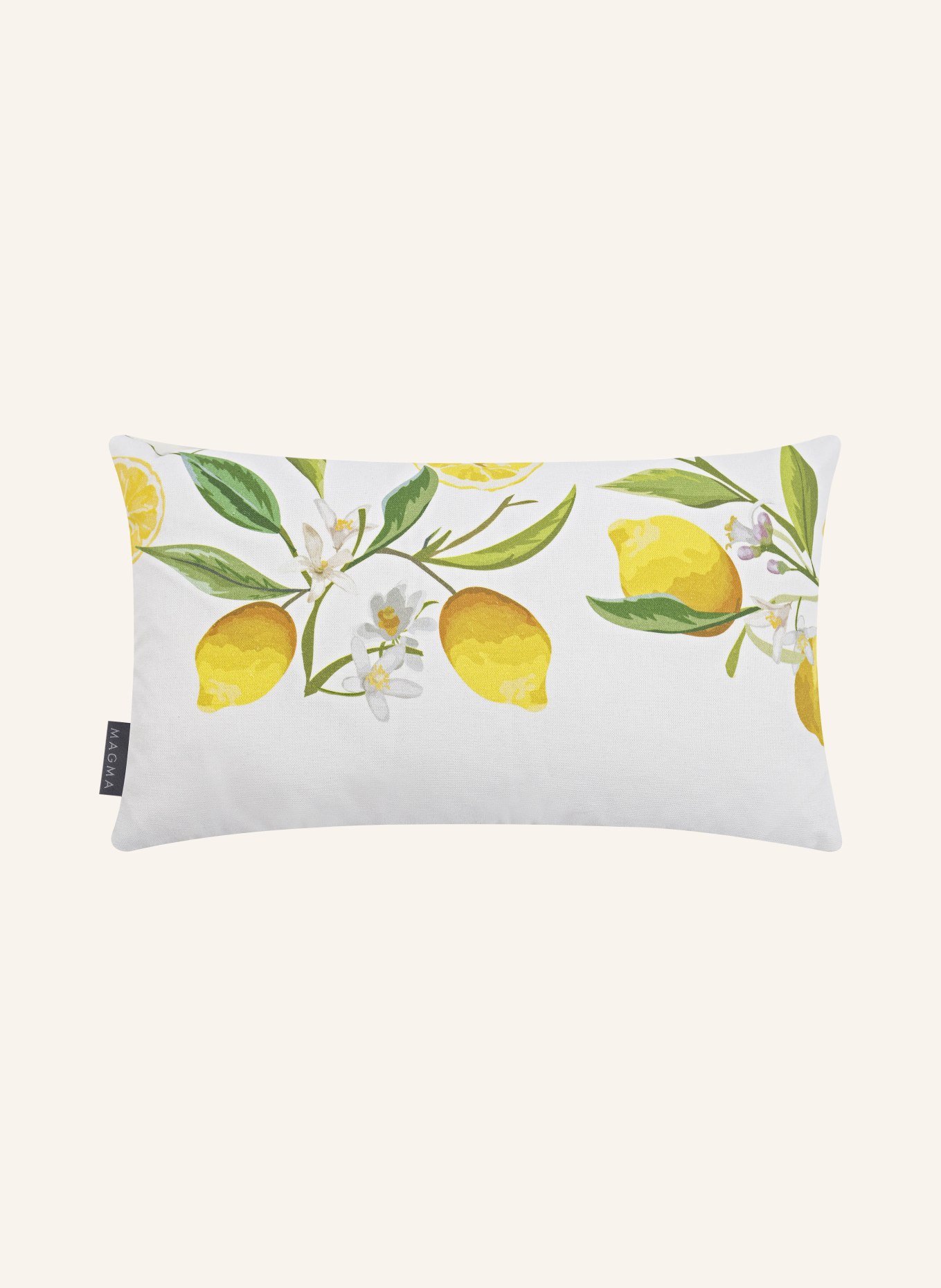 MAGMA Decorative cushion cover FRUTTA, Color: WHITE/ YELLOW/ GREEN (Image 2)