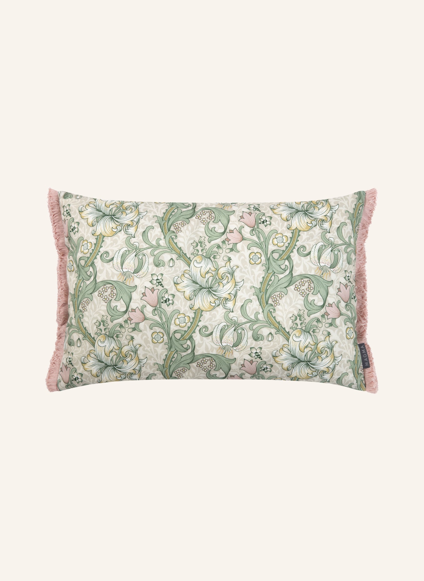 MAGMA Decorative cushion cover GABRIELLE, Color: ROSE/ LIGHT GREEN/ WHITE (Image 1)