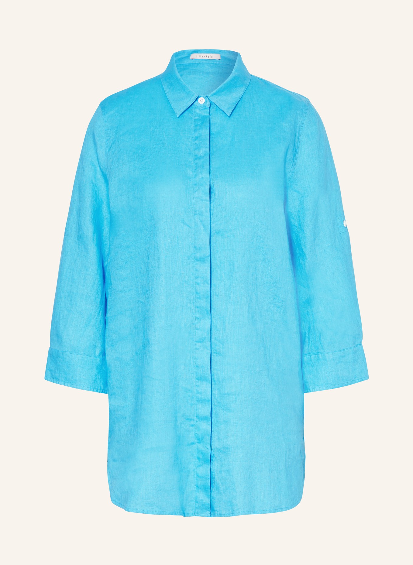 lilienfels Koszula z lnu z rękawami 3/4: JASKRAWY NIEBIESKI