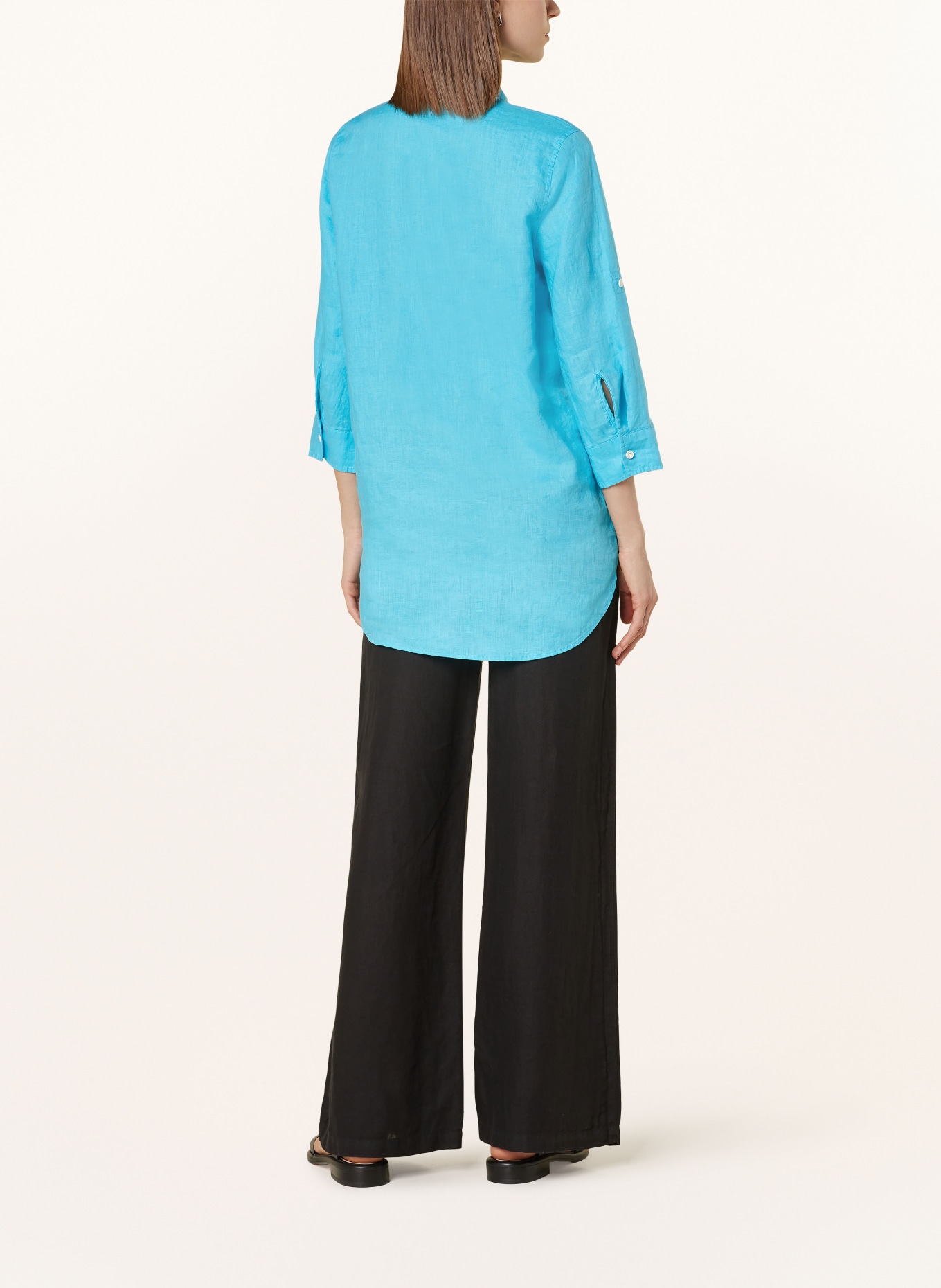 lilienfels Koszula z lnu z rękawami 3/4: JASKRAWY NIEBIESKI