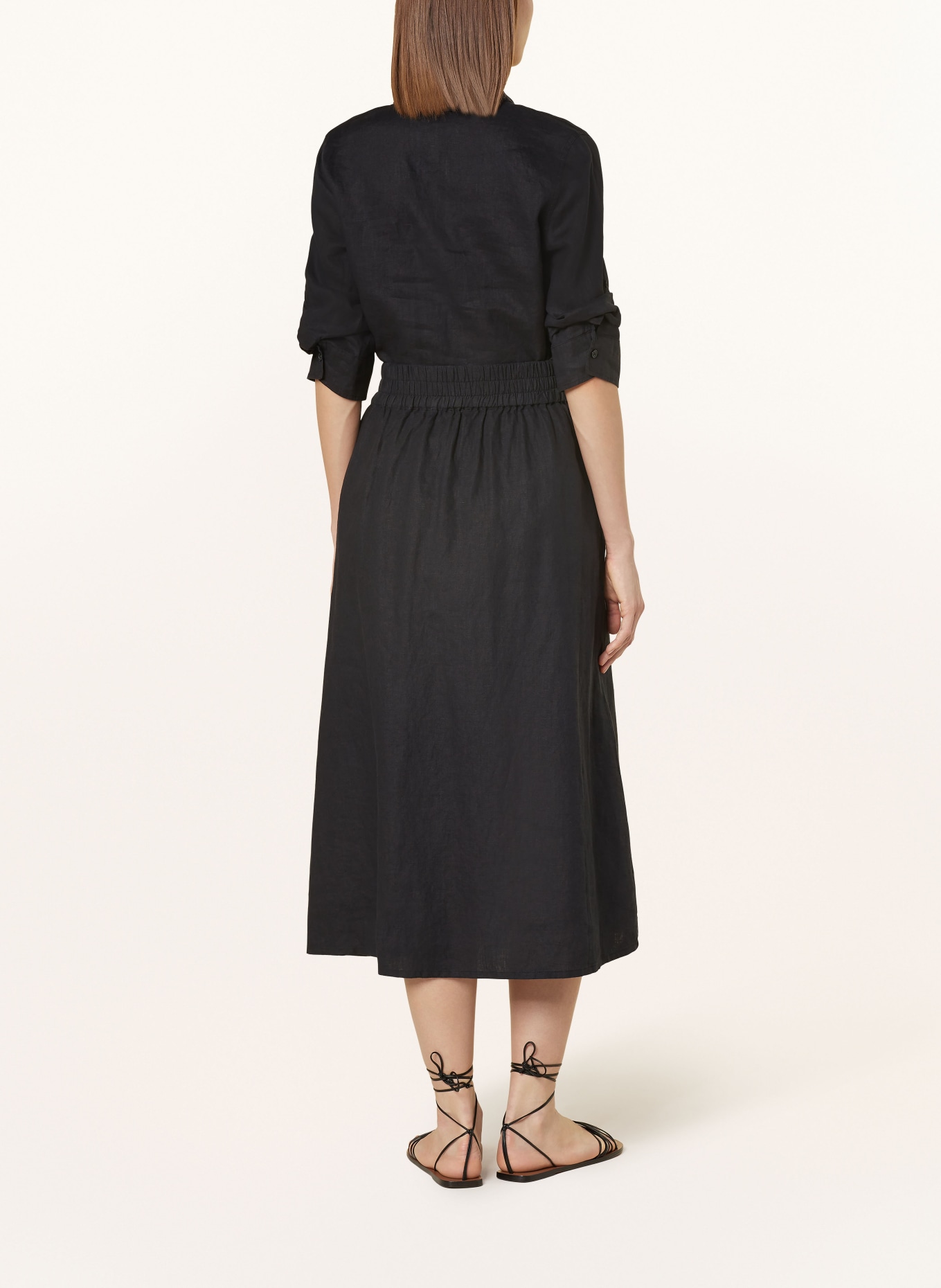 lilienfels Linen skirt, Color: BLACK (Image 3)