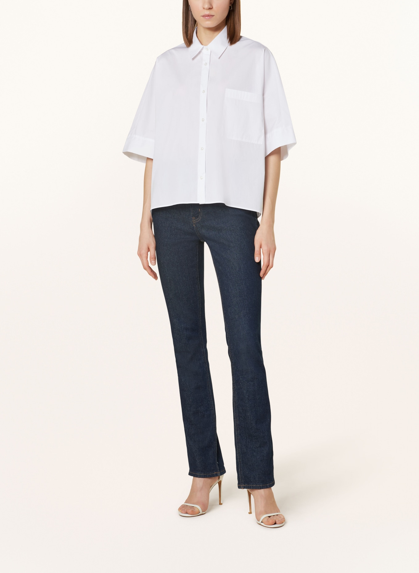 lilienfels Oversized shirt blouse, Color: WHITE (Image 2)