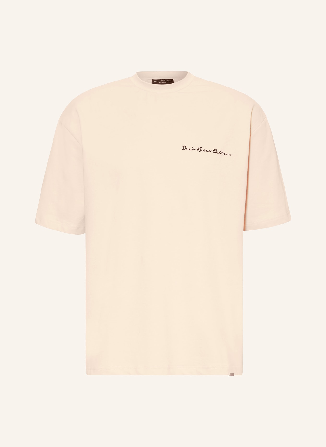 don't waste culture T-shirt LEONE, Kolor: BEŻOWY (Obrazek 1)