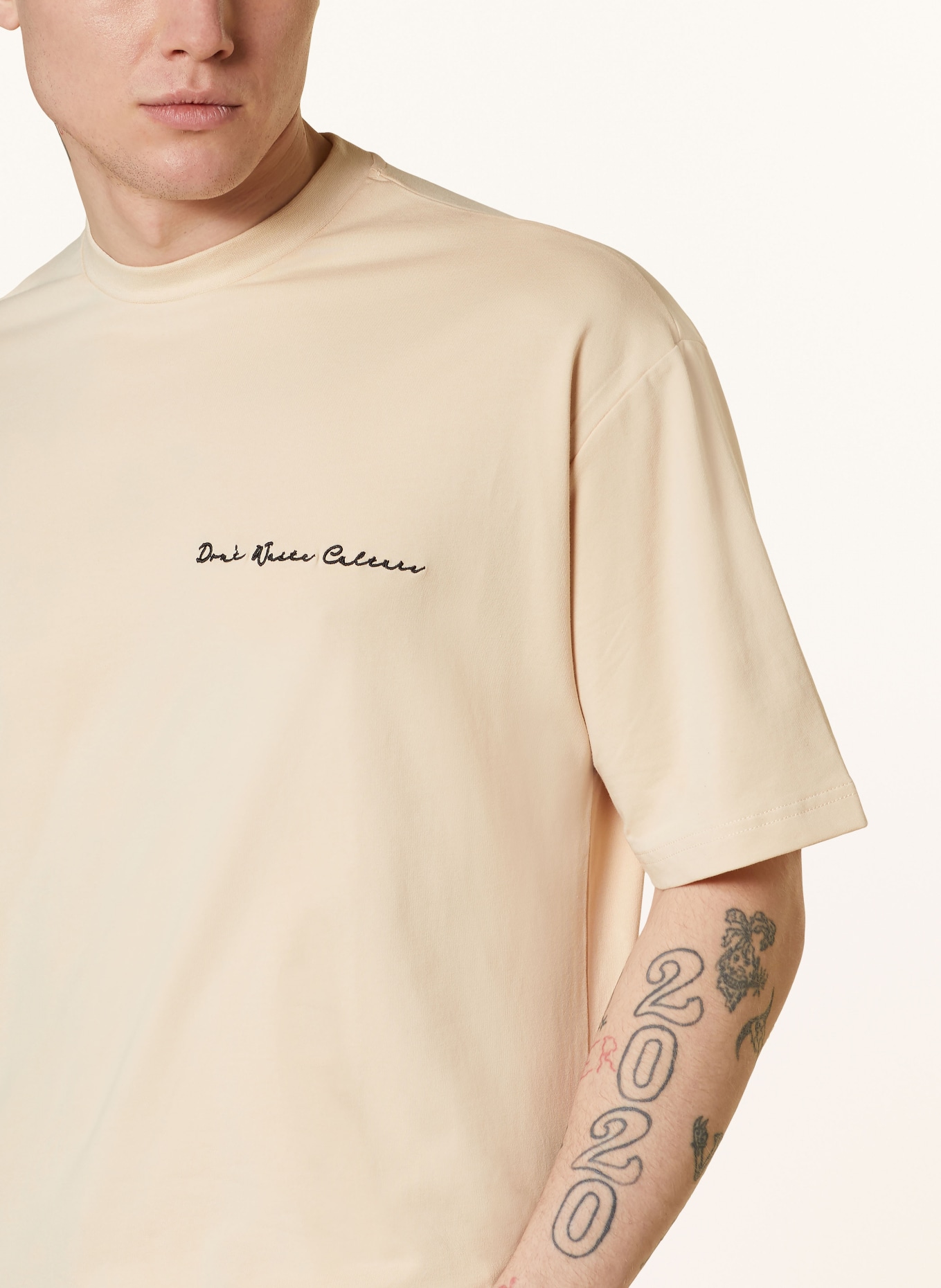 don't waste culture T-shirt LEONE, Kolor: BEŻOWY (Obrazek 4)