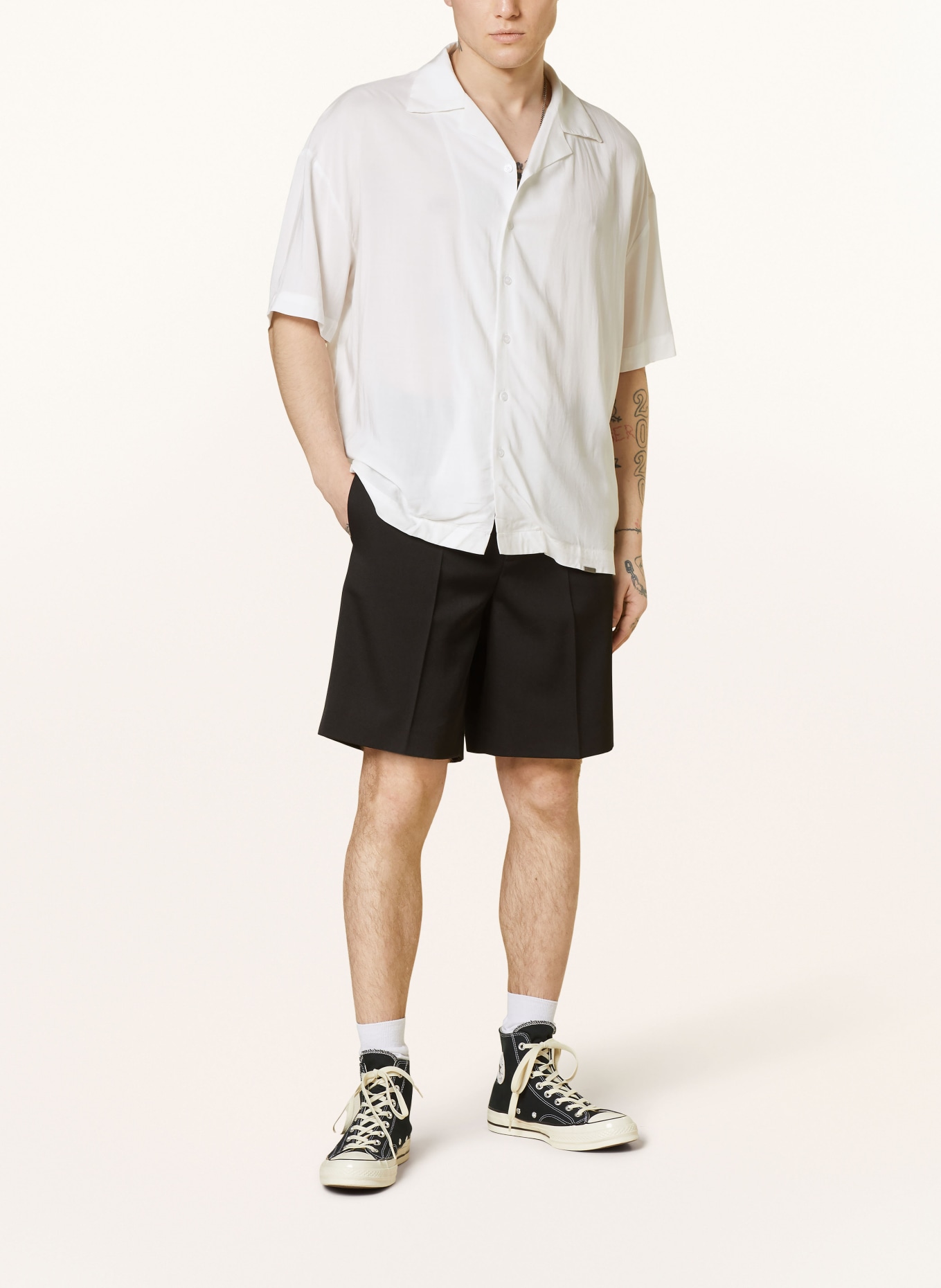 don't waste culture Resort shirt ASJA comfort fit, Color: WHITE (Image 2)