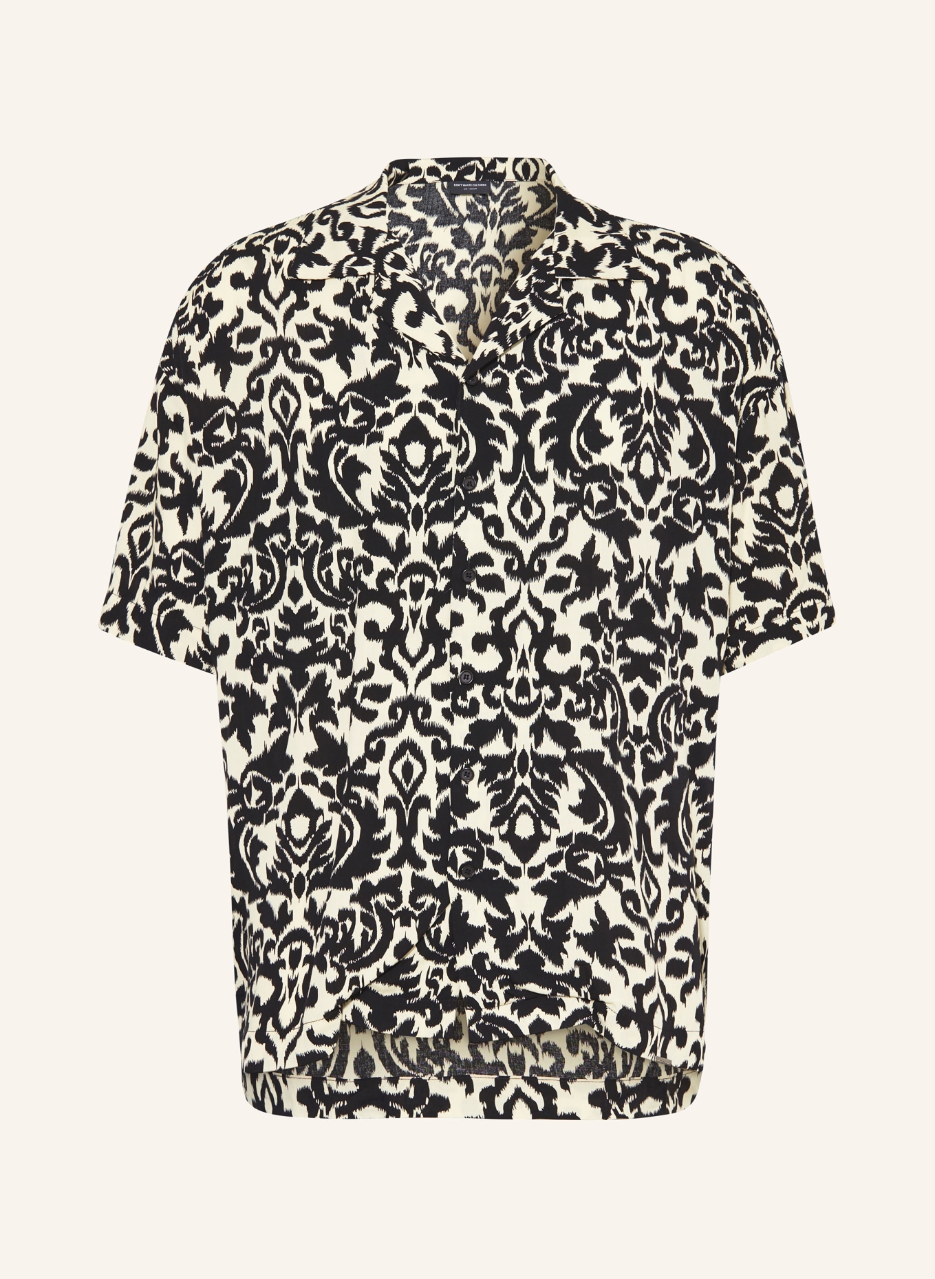 don't waste culture Resort shirt XOCHI comfort fit, Color: ECRU/ BLACK (Image 1)