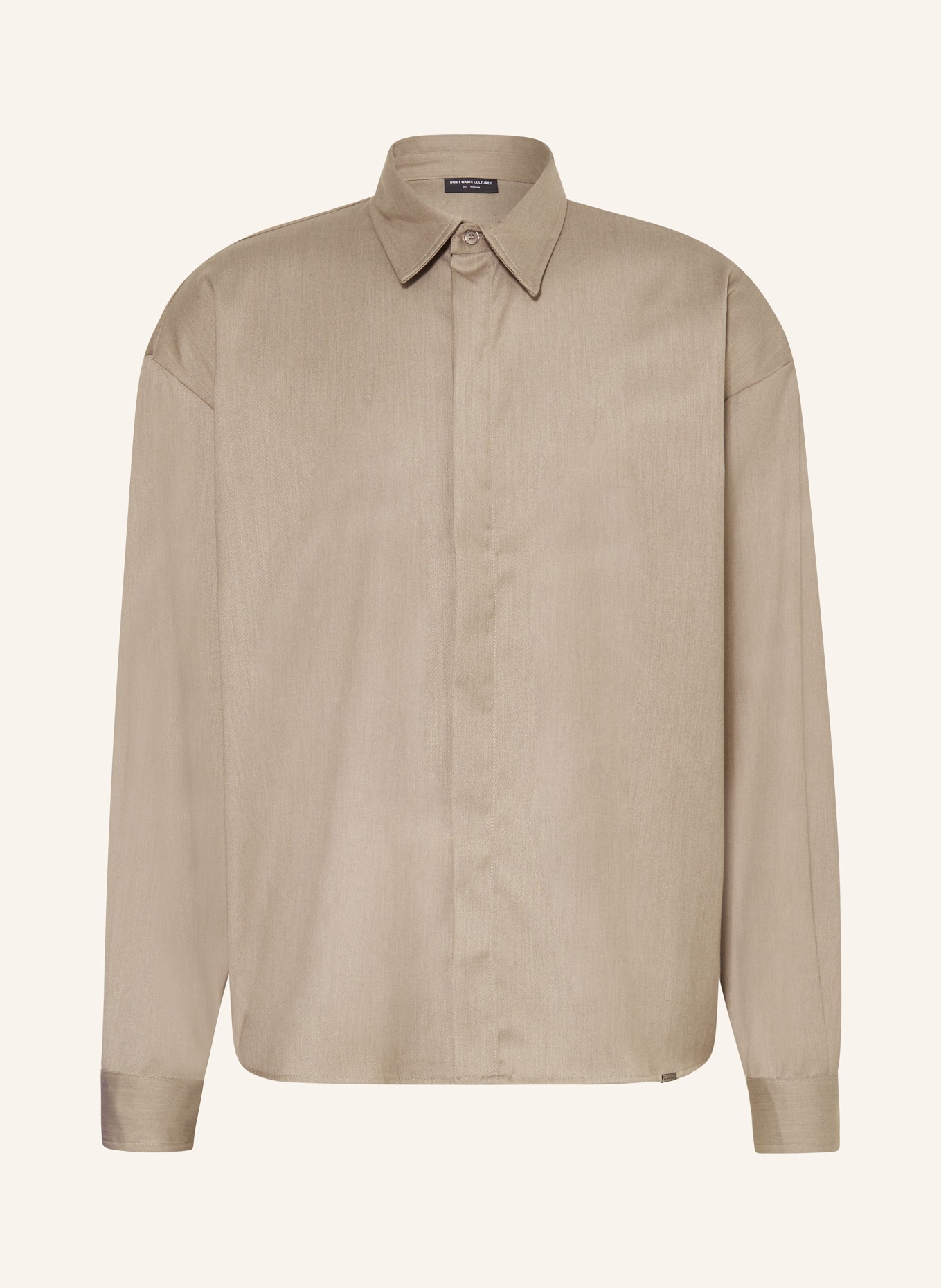 don't waste culture Overshirt SIDDIQ comfort fit, Color: TAUPE (Image 1)