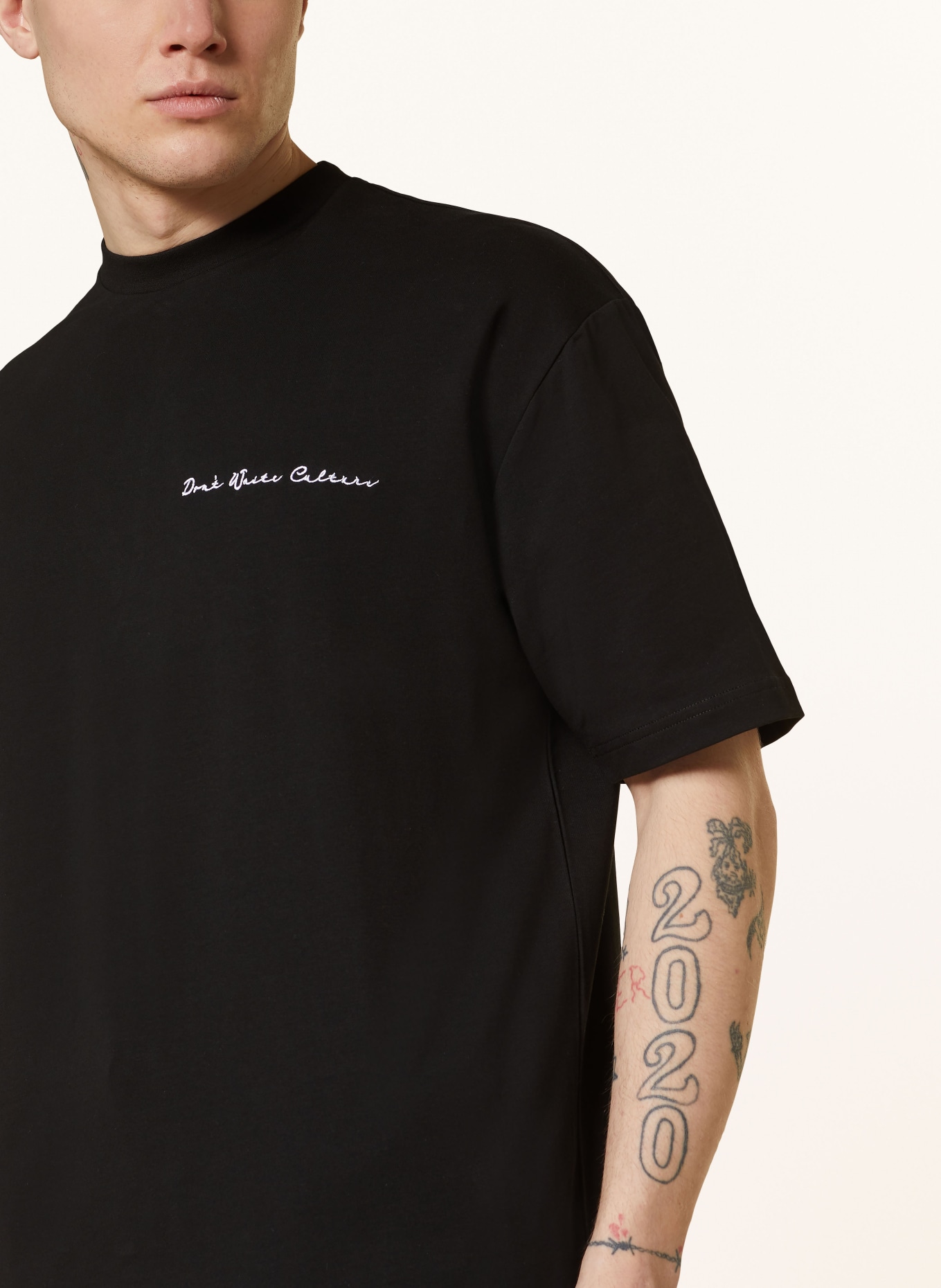 don't waste culture T-shirt SARDO, Color: BLACK (Image 4)