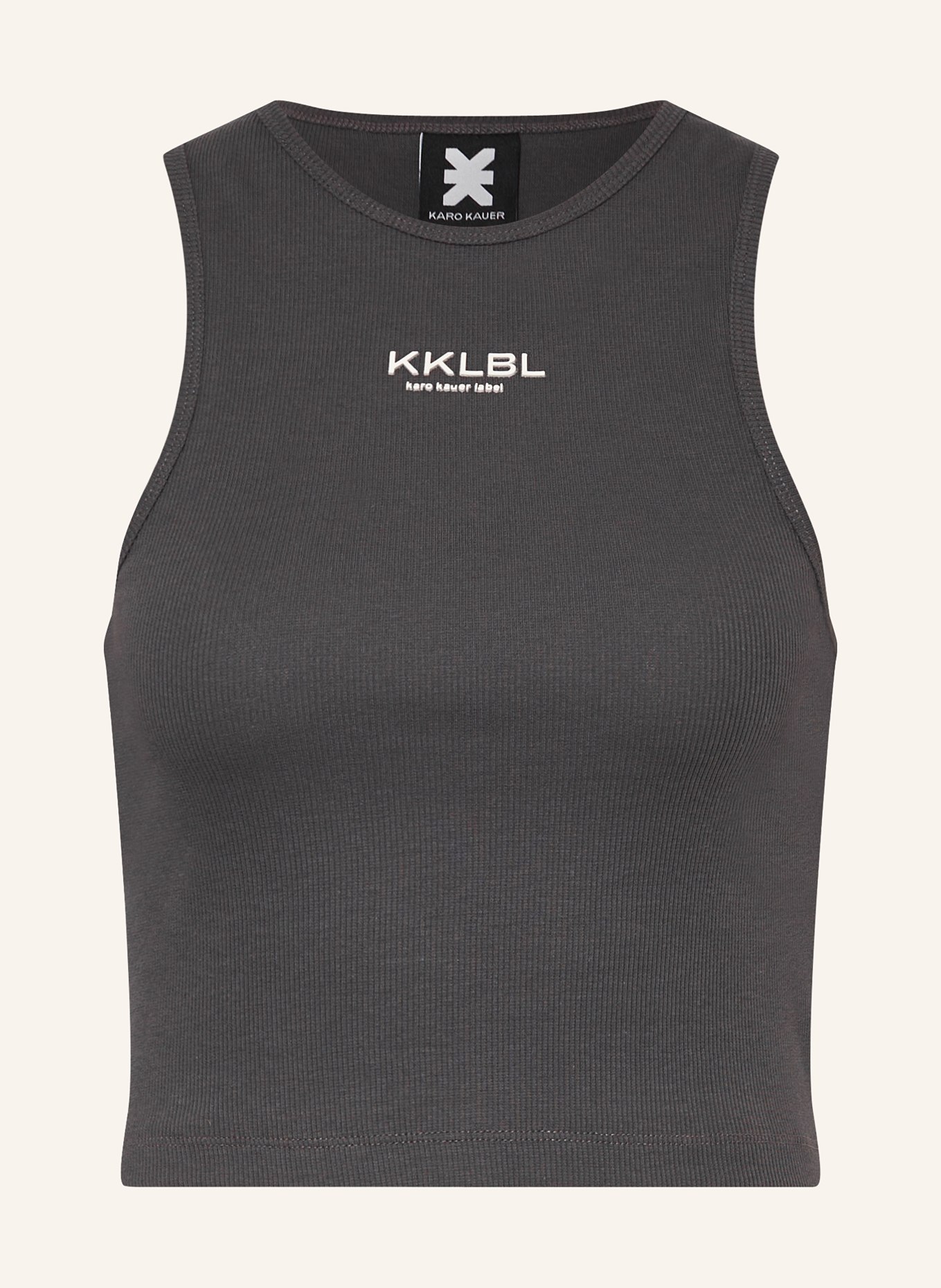 KARO KAUER Cropped top, Color: DARK GRAY (Image 1)