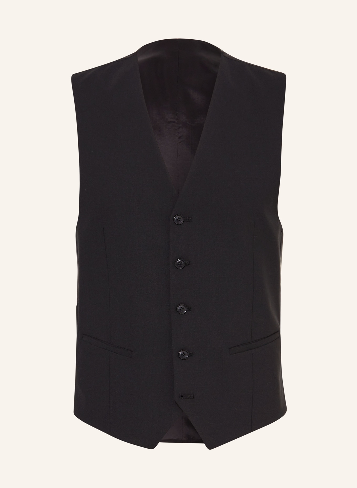 CG - CLUB of GENTS Suit vest CG CARLTON extra slim fit, Color: 90 SCHWARZ (Image 1)