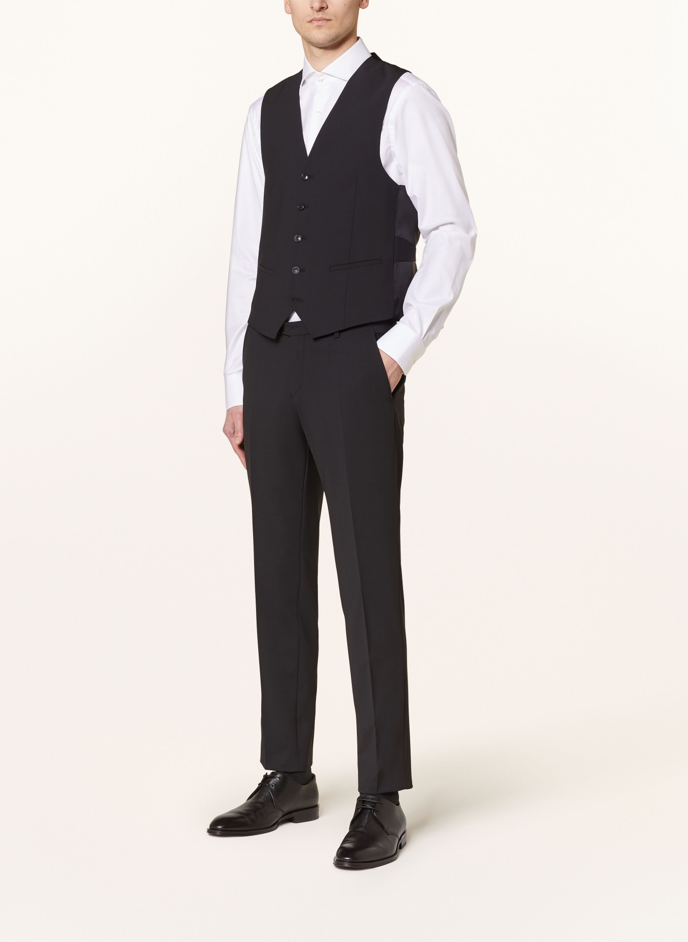 CG - CLUB of GENTS Suit vest CG CARLTON extra slim fit, Color: 90 SCHWARZ (Image 2)