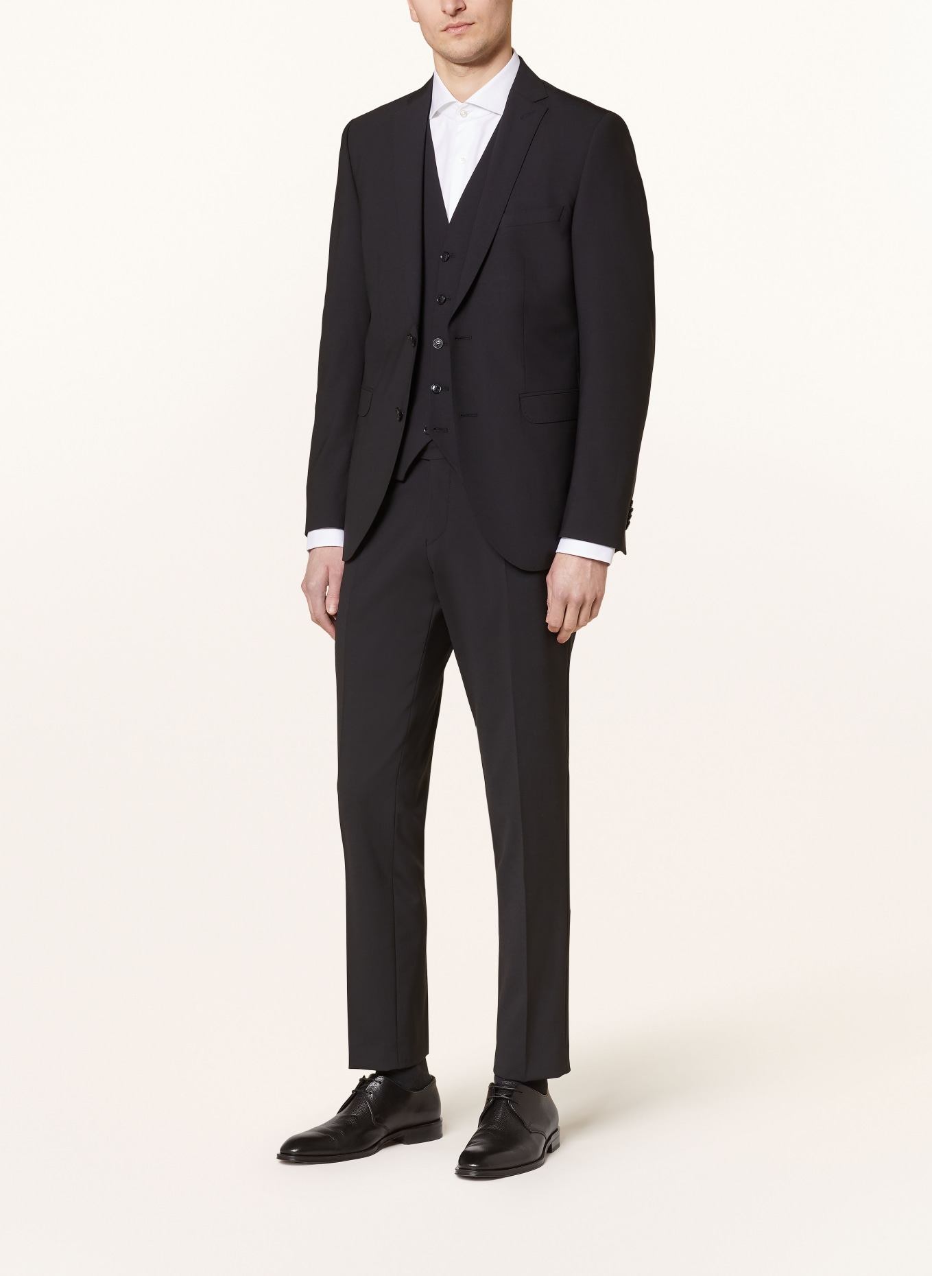 CG - CLUB of GENTS Suit vest CG CARLTON extra slim fit, Color: 90 SCHWARZ (Image 4)