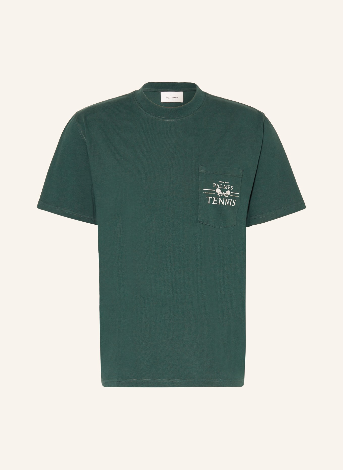 Palmes T-shirt VICHI, Color: DARK GREEN (Image 1)