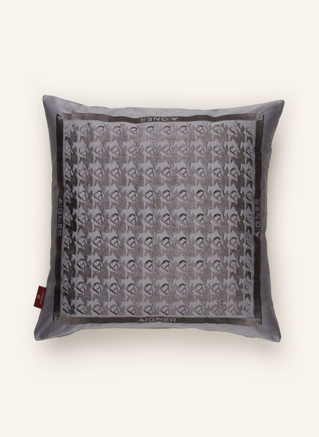 AIGNER Decorative cushion cover MATRIX, Color: GRAY (Image 1)