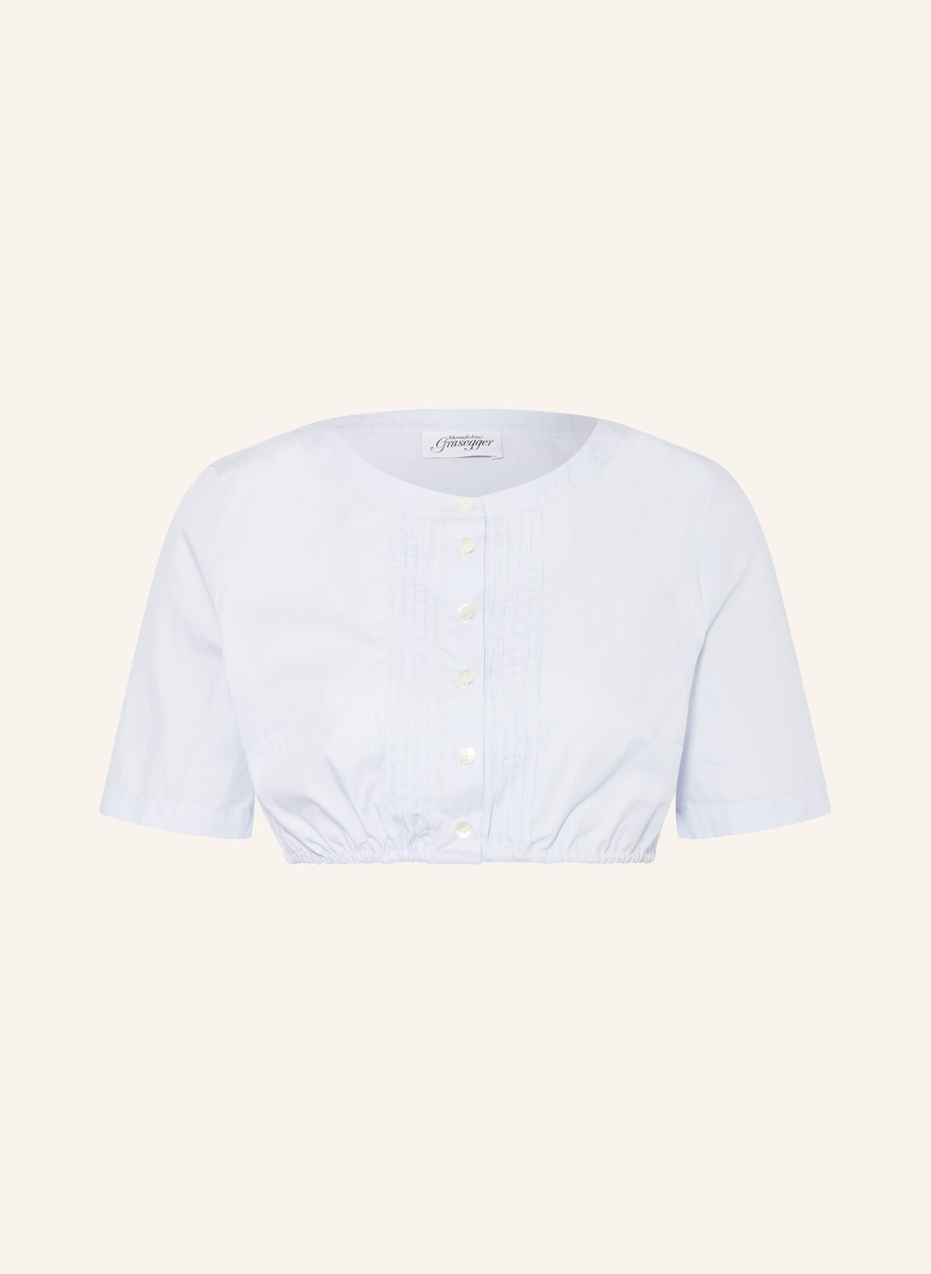 Grasegger Dirndl blouse ELKE, Color: LIGHT BLUE (Image 1)