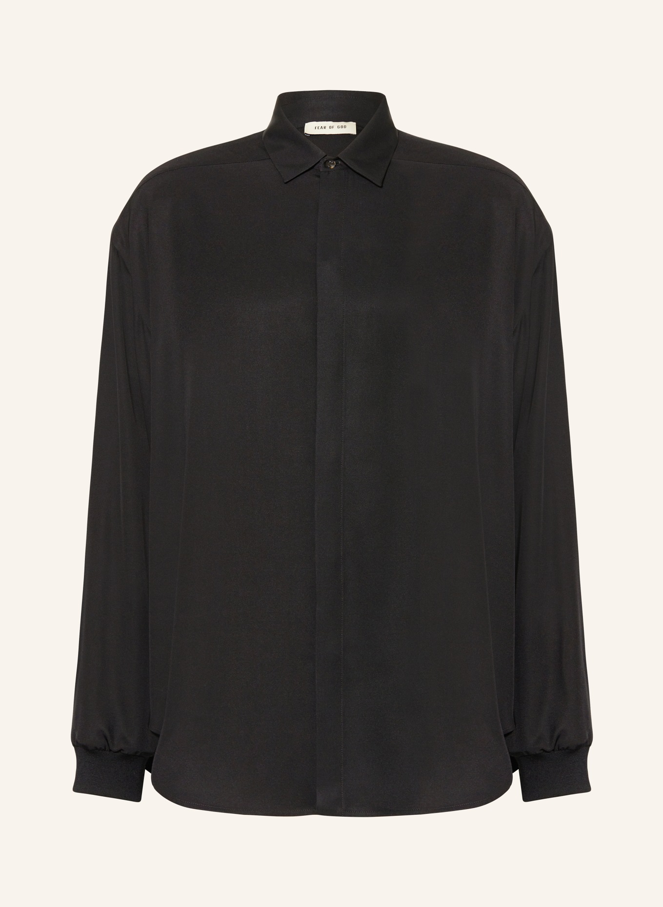 FEAR OF GOD Silk shirt comfort fit, Color: BLACK (Image 1)