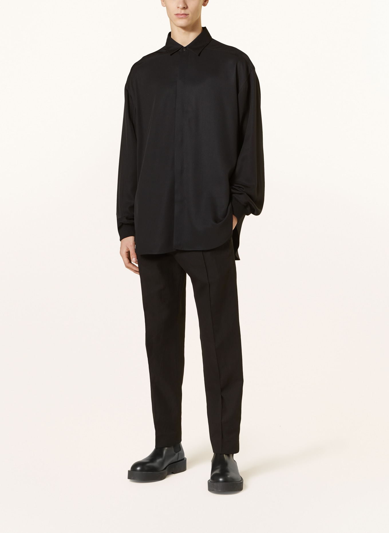 FEAR OF GOD Silk shirt comfort fit, Color: BLACK (Image 2)