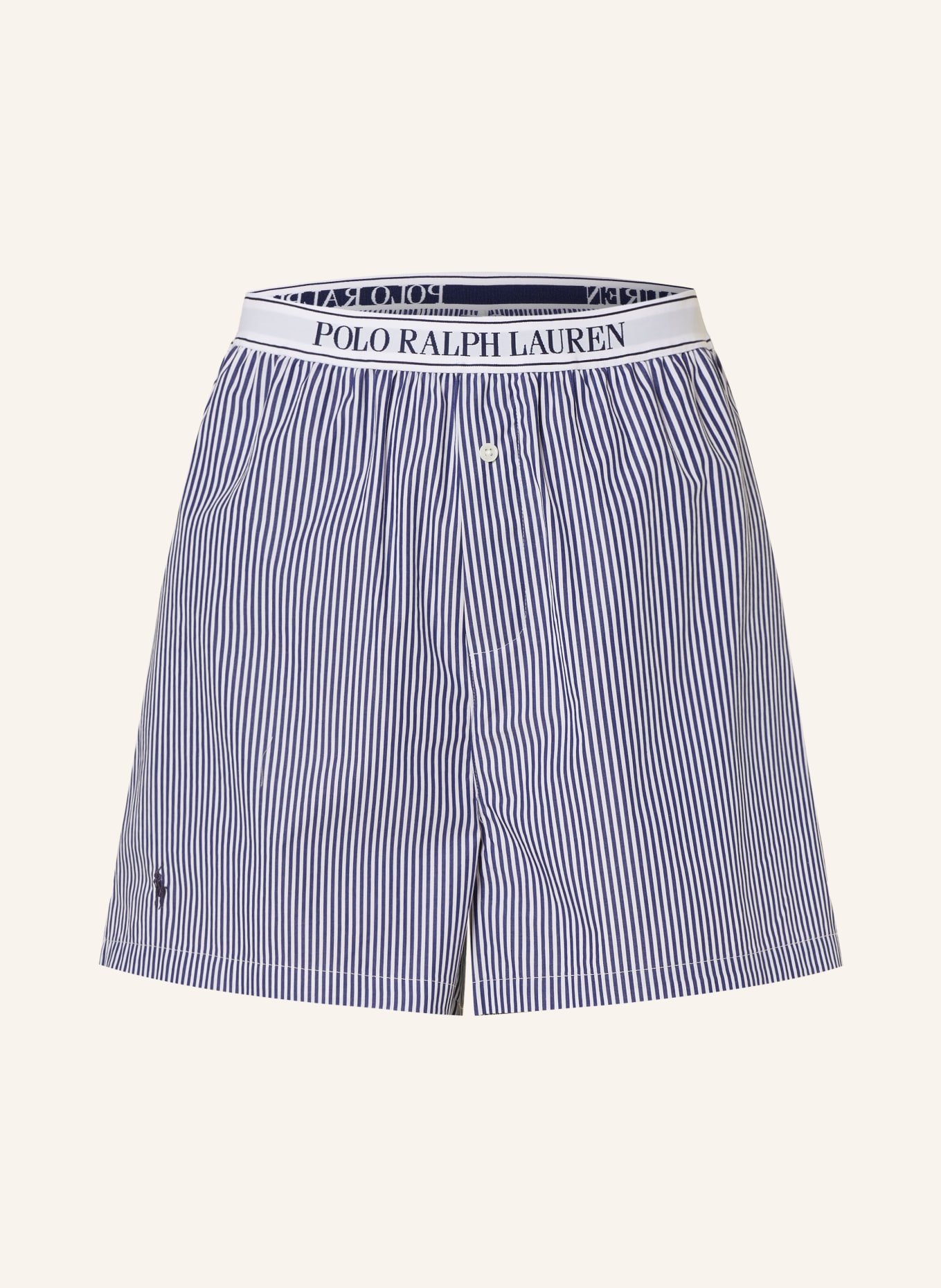 POLO RALPH LAUREN Schlafshorts, Farbe: WEISS/ DUNKELBLAU (Bild 1)