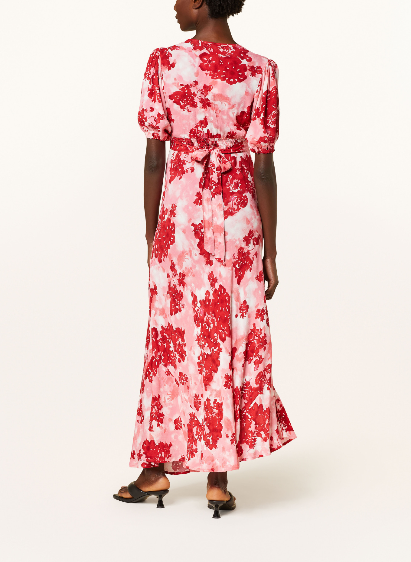 FAITHFULL THE BRAND Dress LAS MAYAS, Color: PINK/ RED (Image 3)
