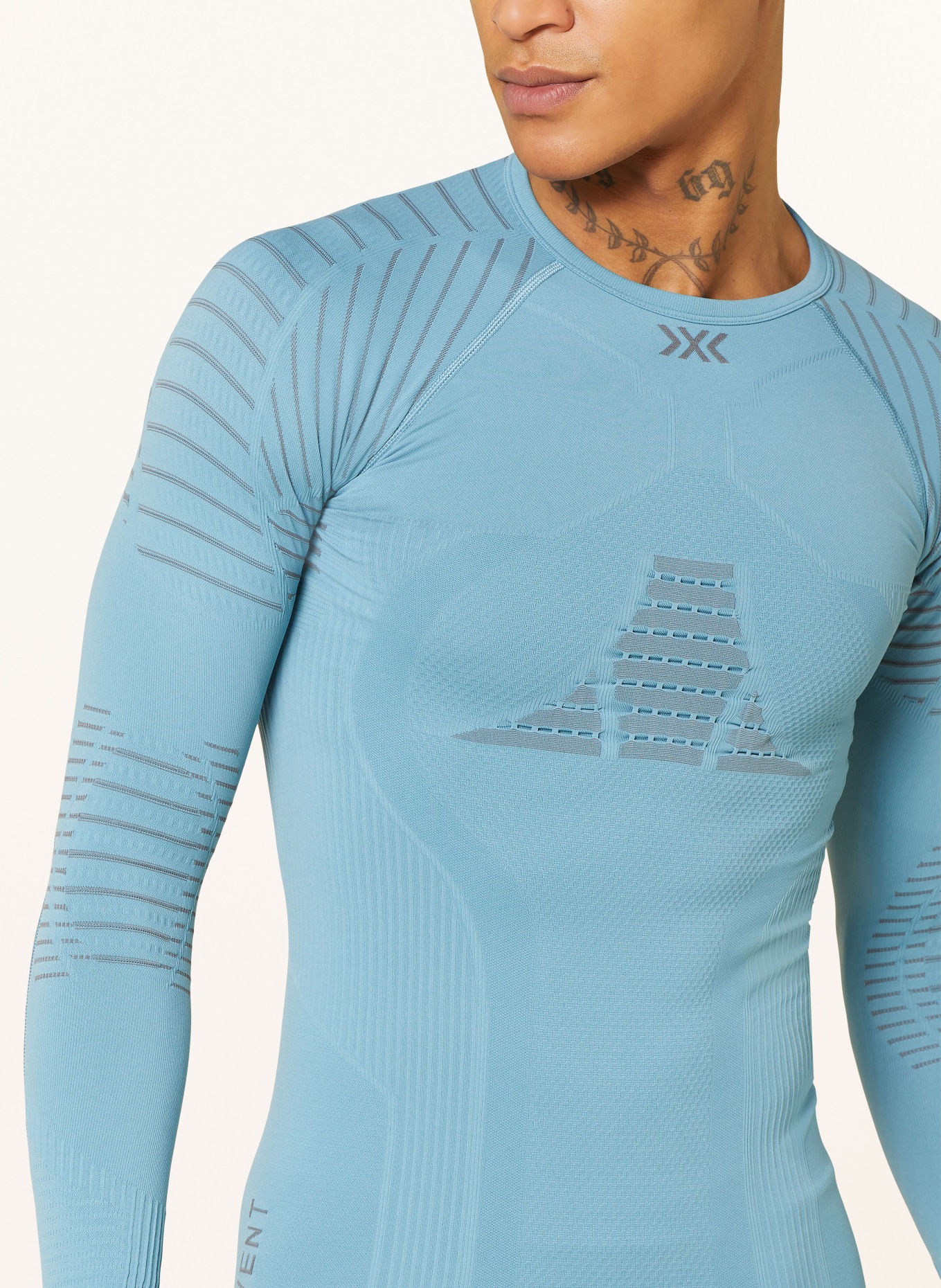 X-BIONIC Functional underwear shirt X-BIONIC® INVENT 4.0, Color: BLUE GRAY (Image 4)