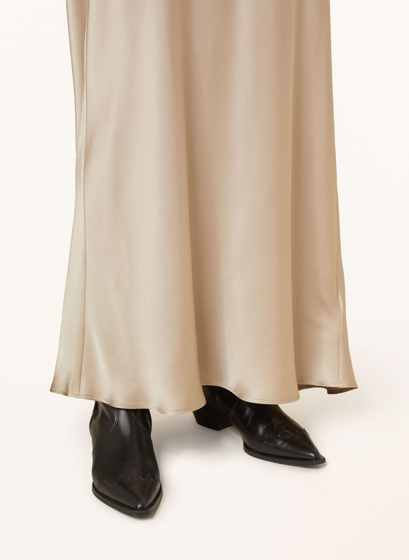 ANINE BING Silk skirt BAR, Color: TAUPE (Image 4)