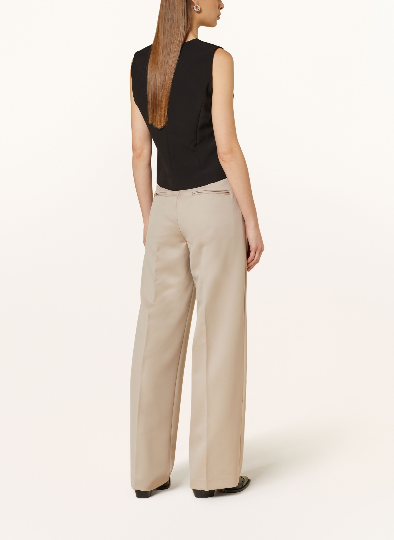 ANINE BING Wide leg trousers CARRIE, Color: TAUPE (Image 3)