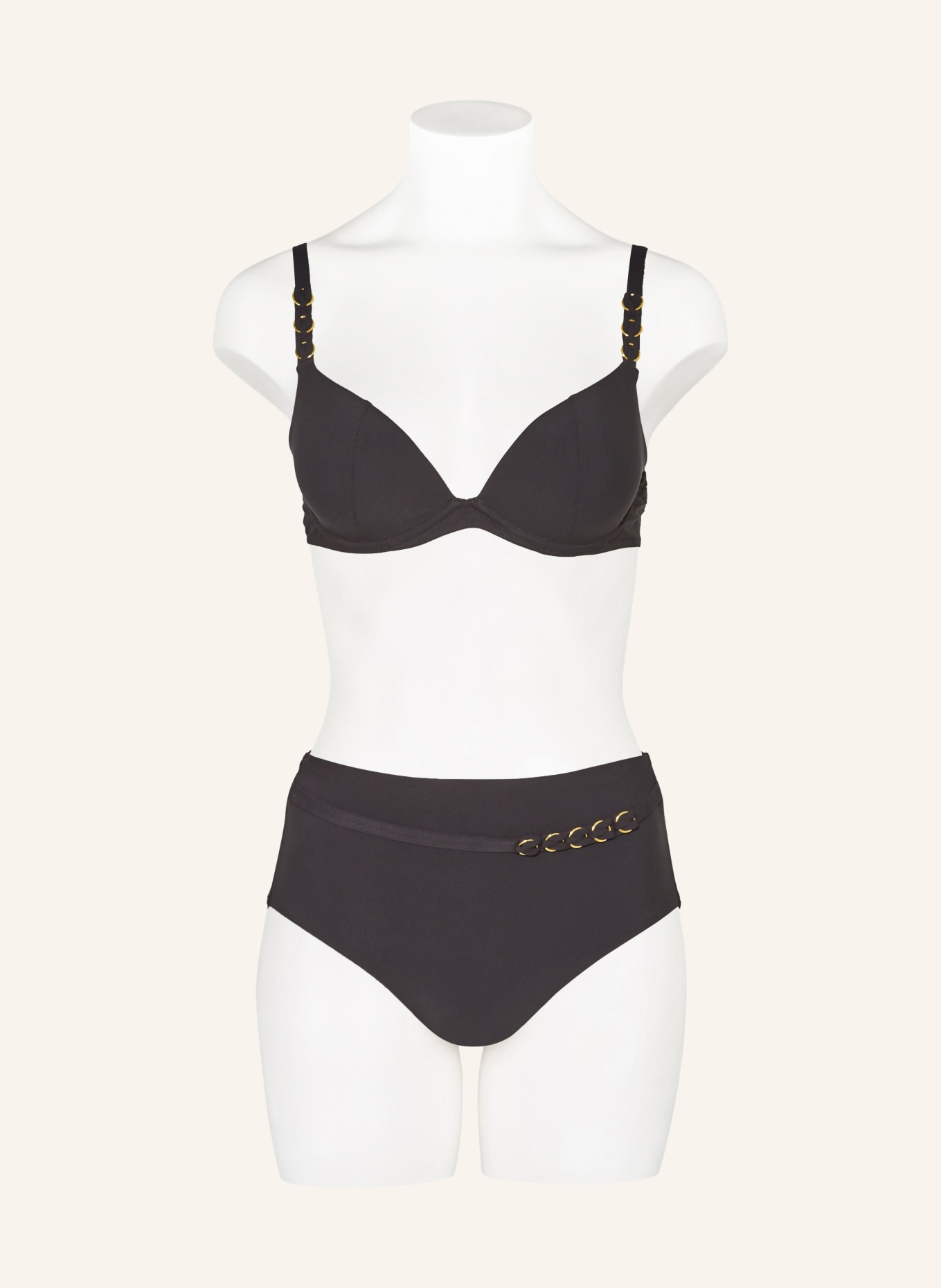 CHANTELLE Underwired bikini top EMBLEM, Color: BLACK (Image 2)