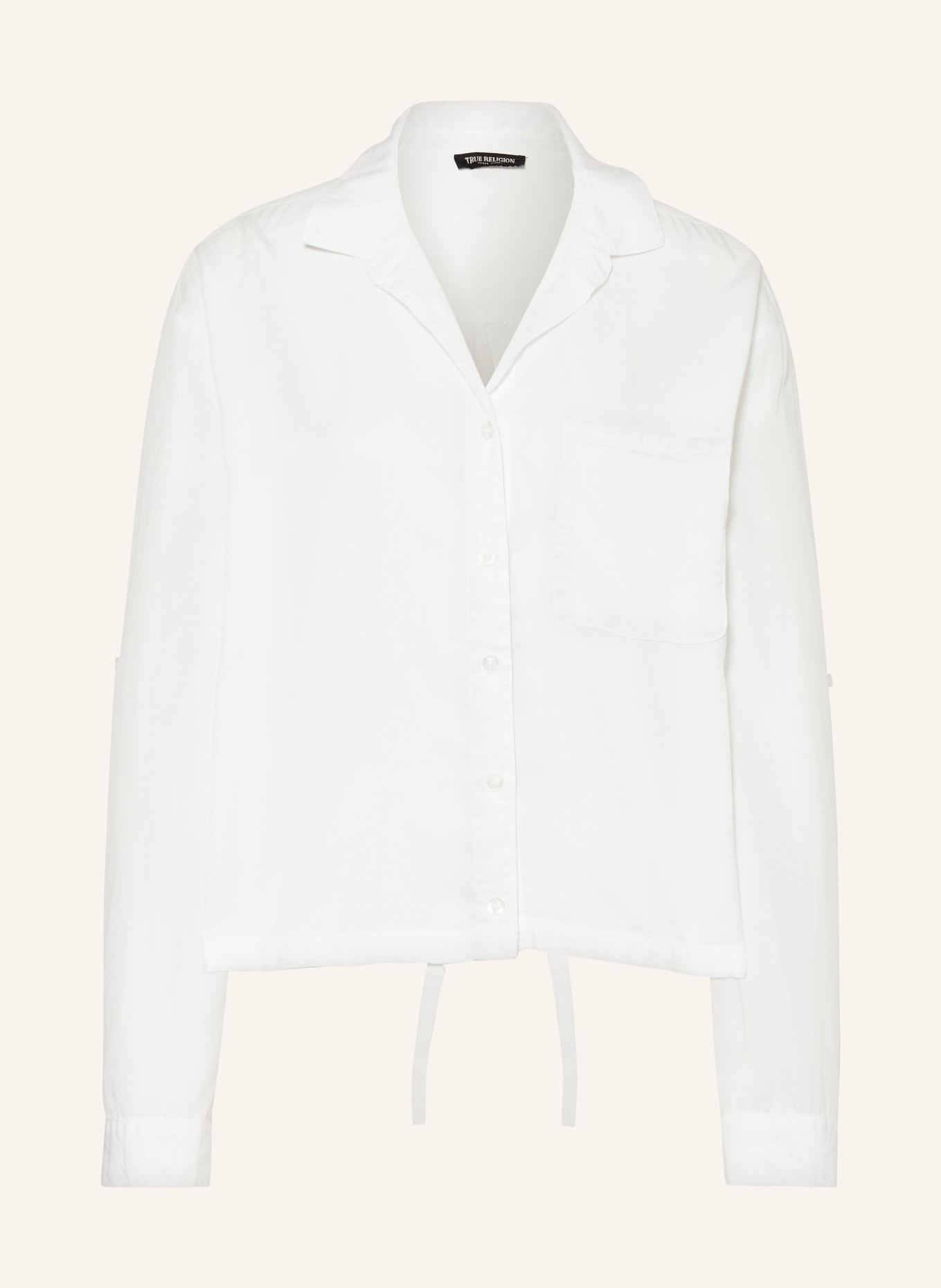TRUE RELIGION Shirt blouse with ruffles, Color: WHITE (Image 1)
